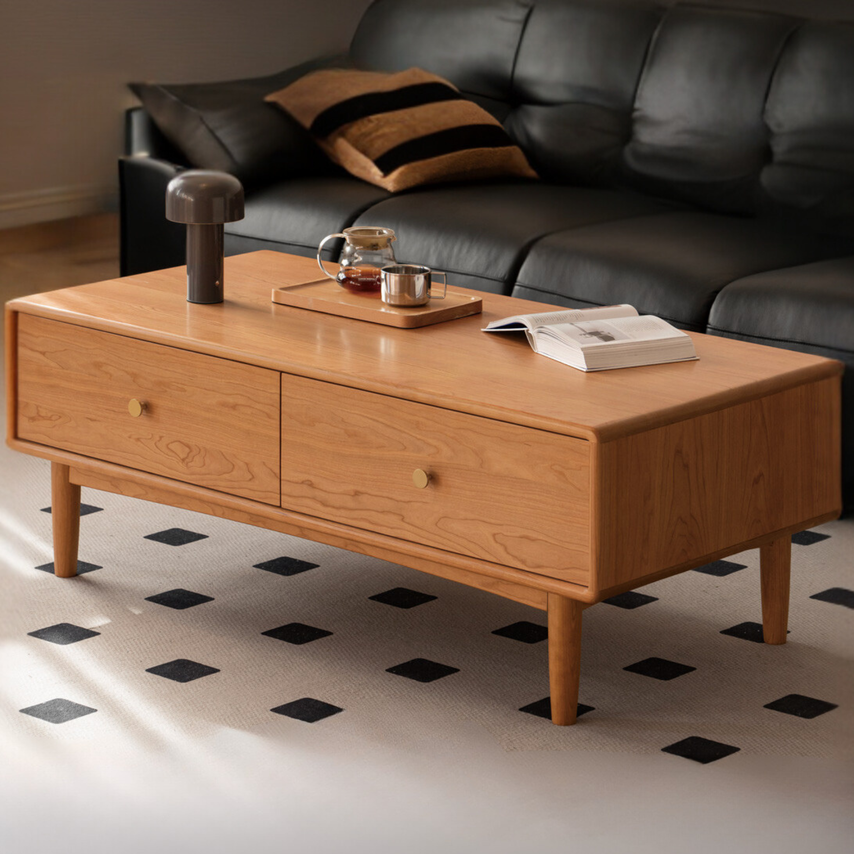 Cherry Solid Wood Antique Coffee Table
