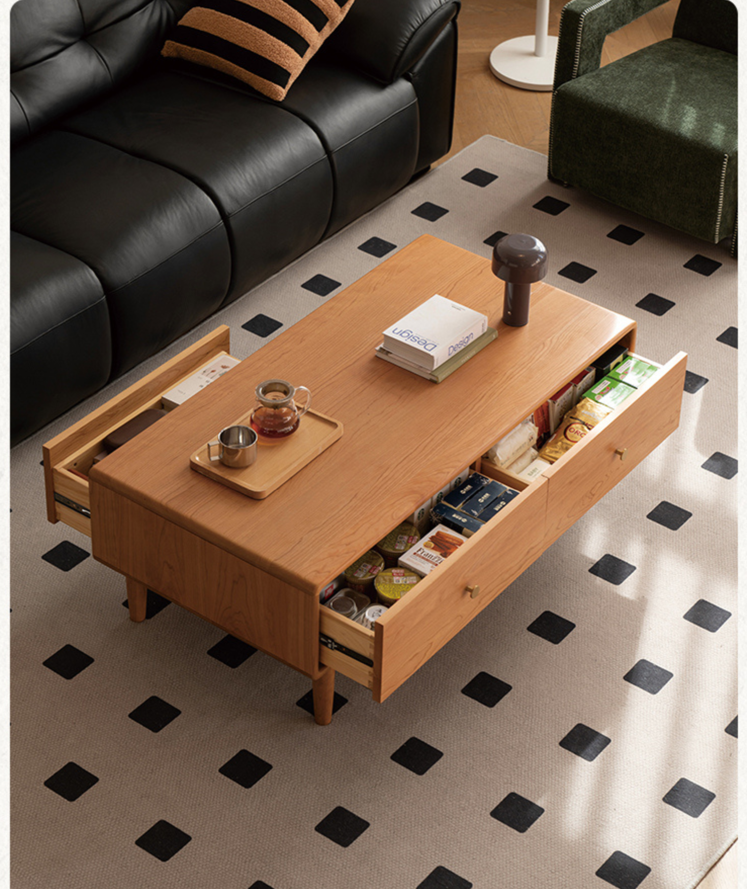 Cherry Solid Wood Antique Coffee Table