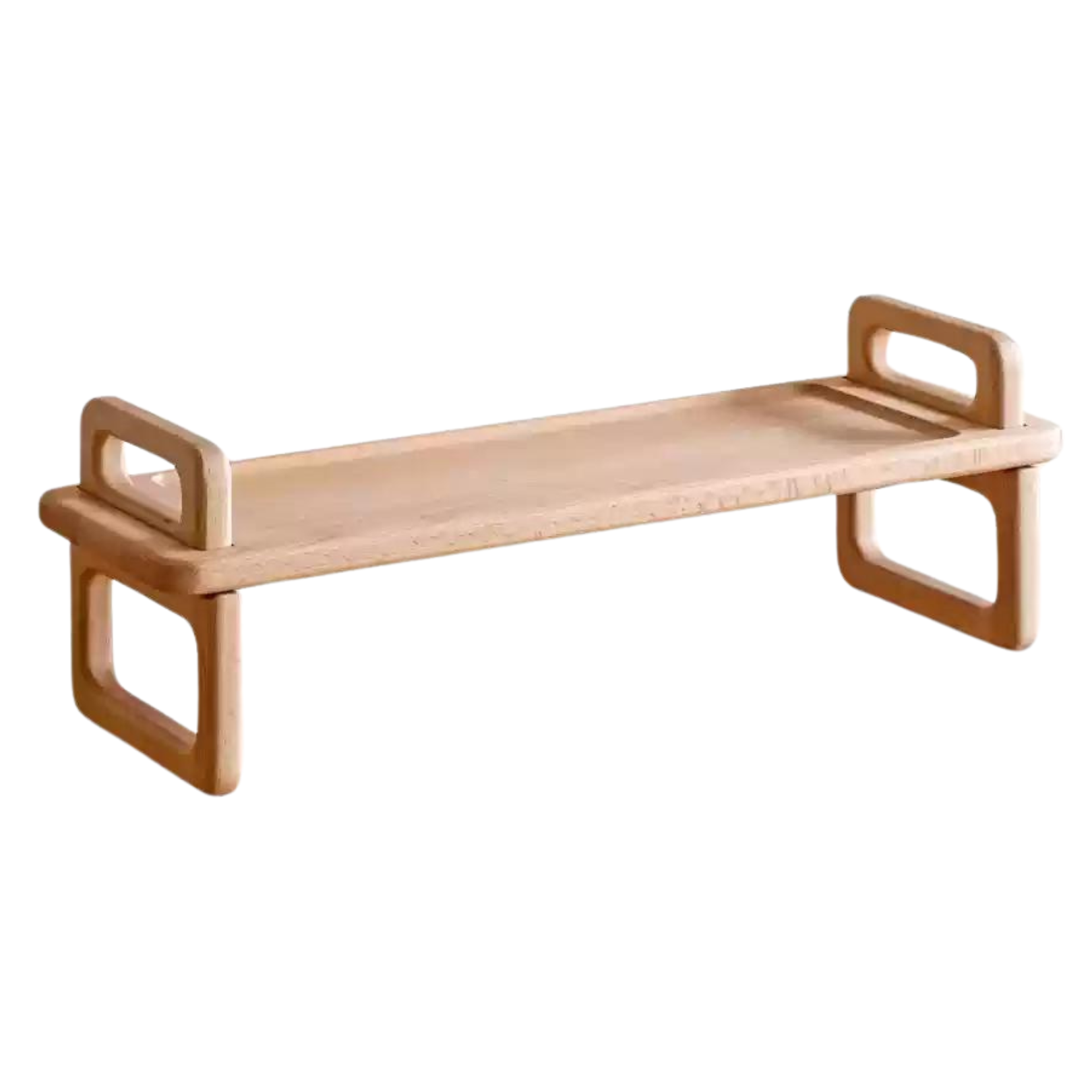 Beech, Acacia Solid Wood Shelf Desktop Storage Rack