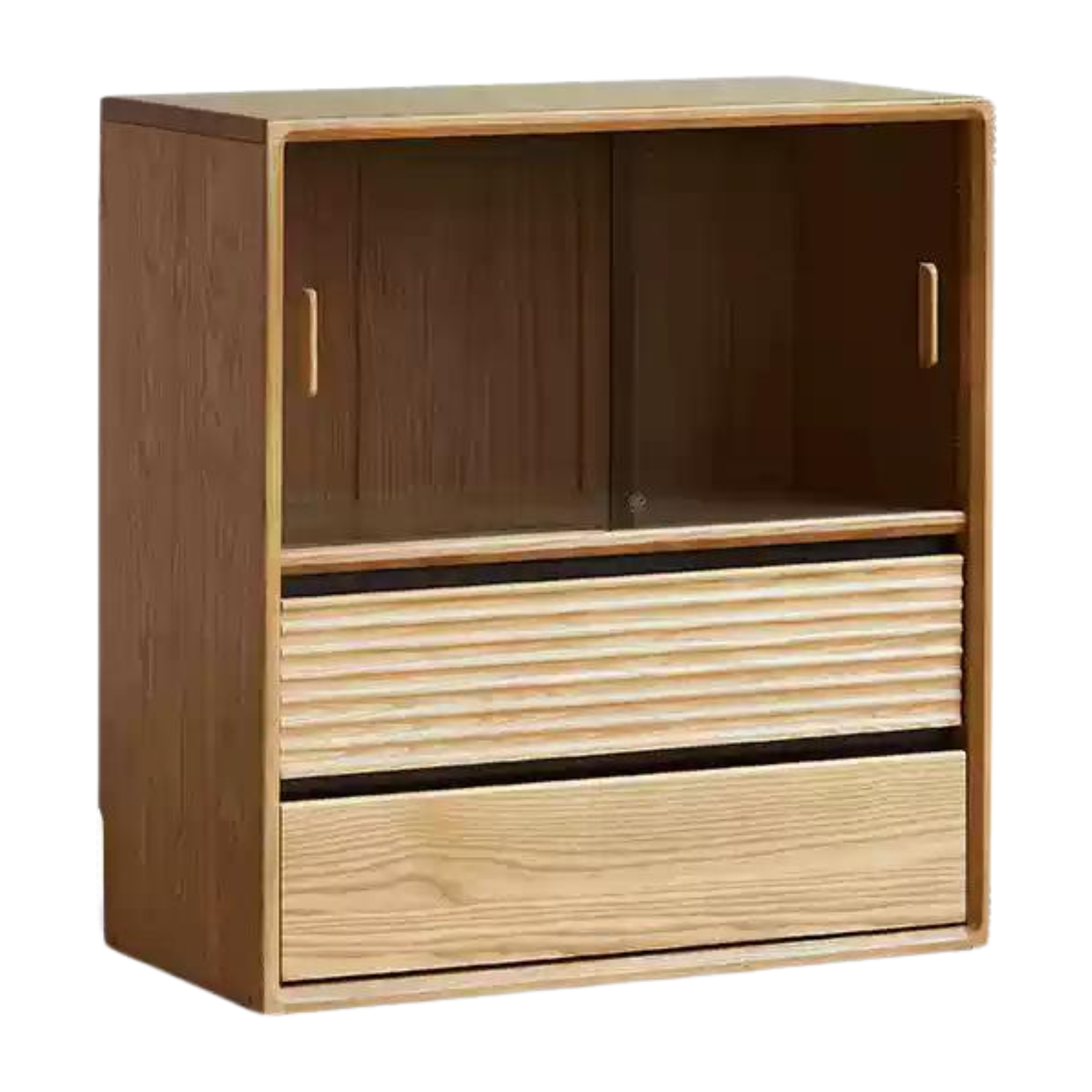 Ash, White Ash, Oak Solid Wood Combination Module Bookcase))