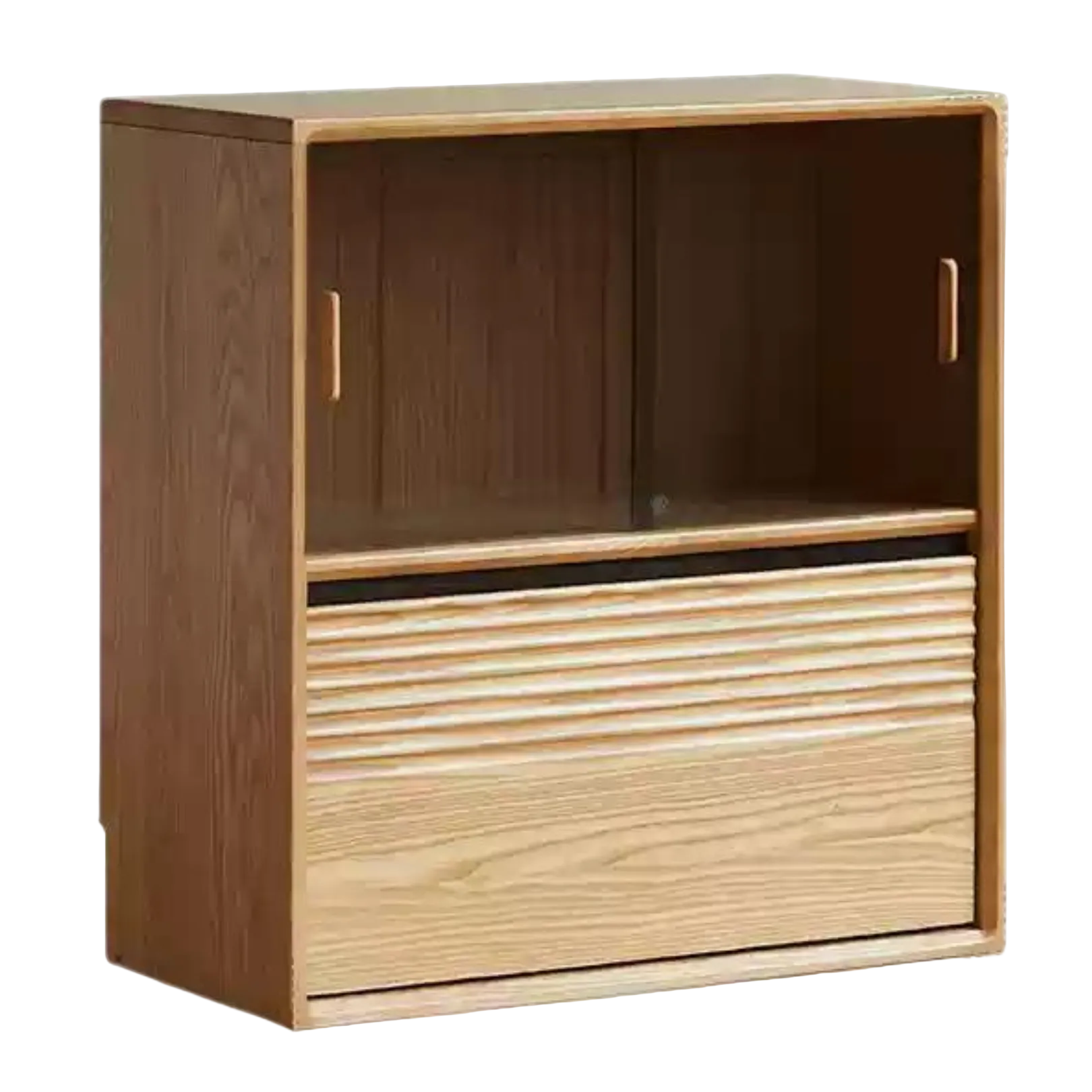 Ash, White Ash, Oak Solid Wood Combination Module Bookcase))