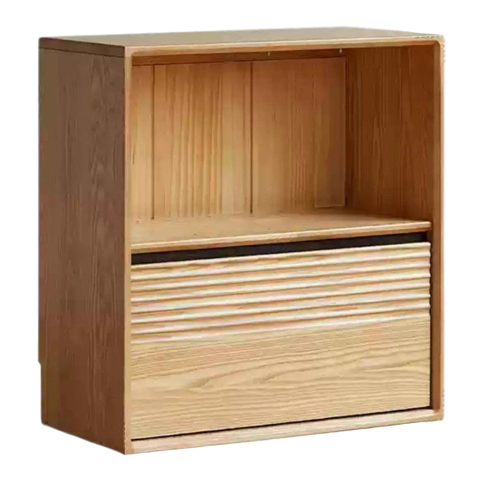 Ash, White Ash, Oak Solid Wood Combination Module Bookcase))