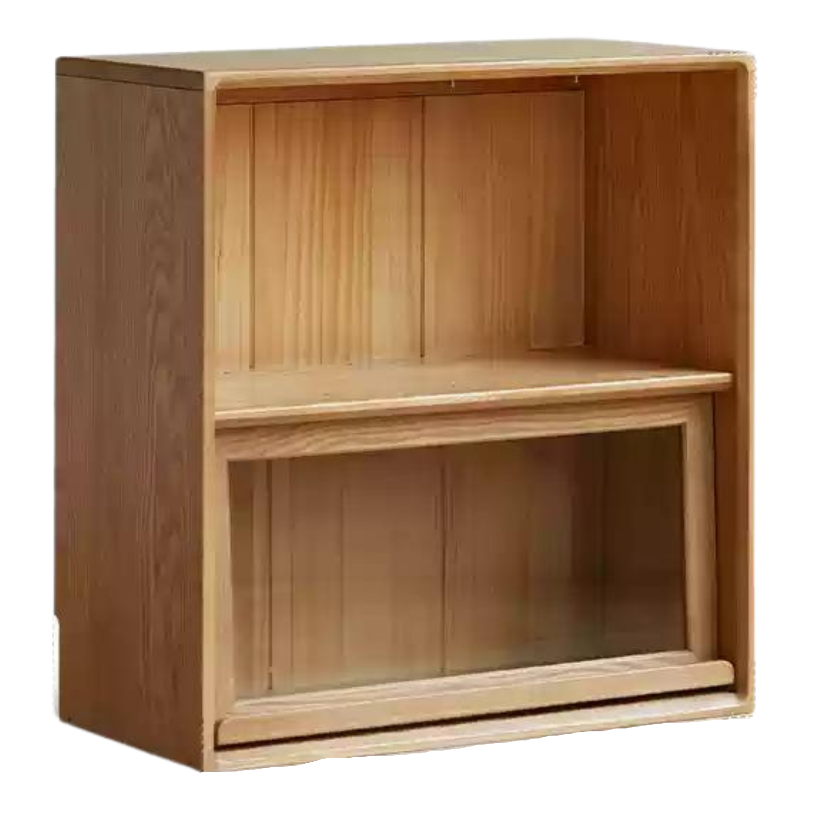 Ash, White Ash, Oak Solid Wood Combination Module Bookcase))