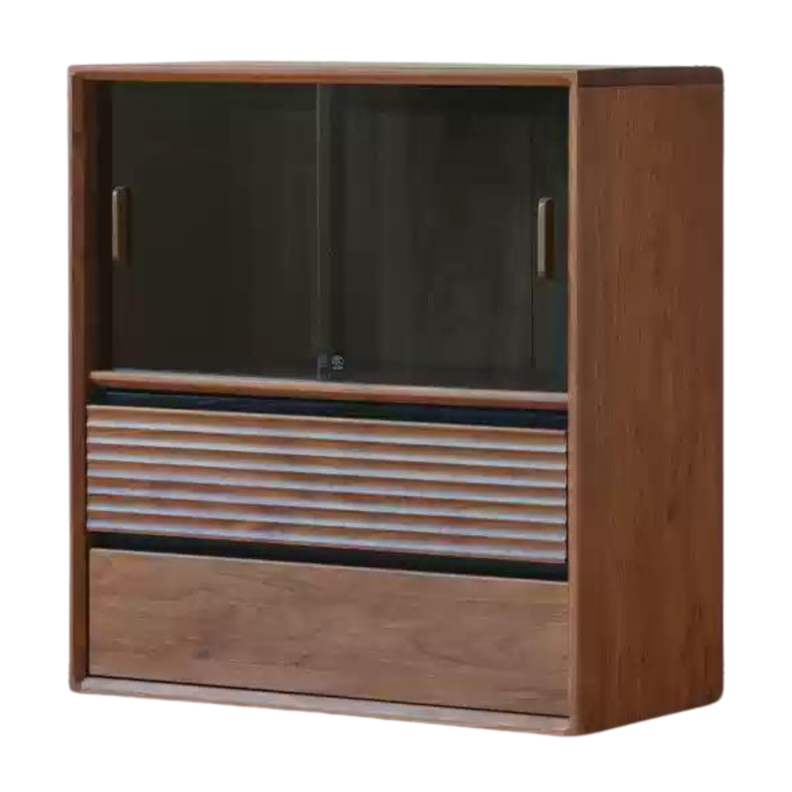 Sandalwood, Oak, Black Walnut, White Ash Solid Wood Light Luxury Style Module Bookcase