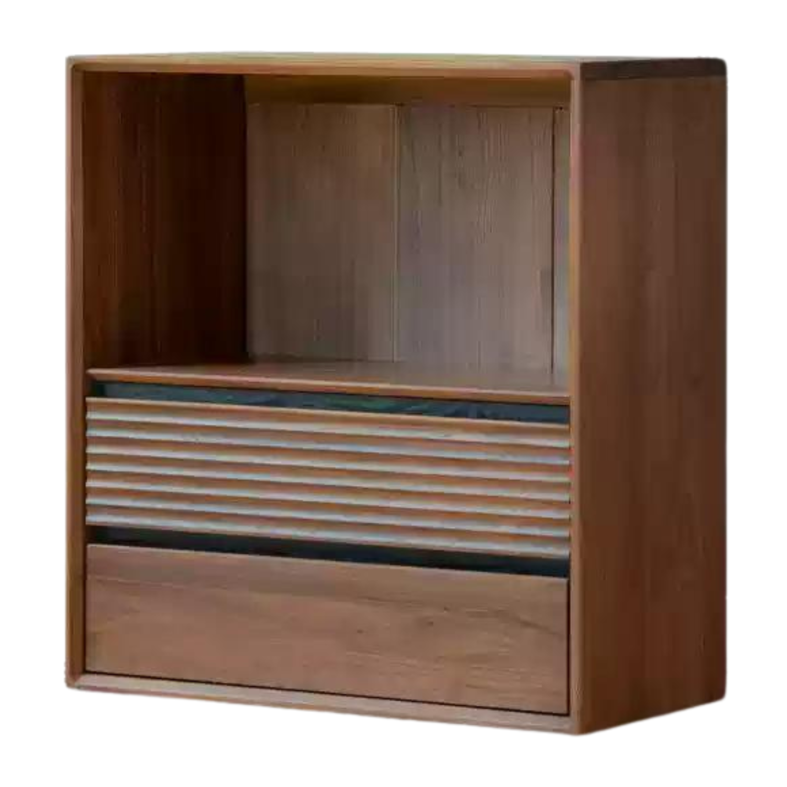 Sandalwood, Oak, Black Walnut, Ash Solid Wood Light Luxury Style Module Bookcase