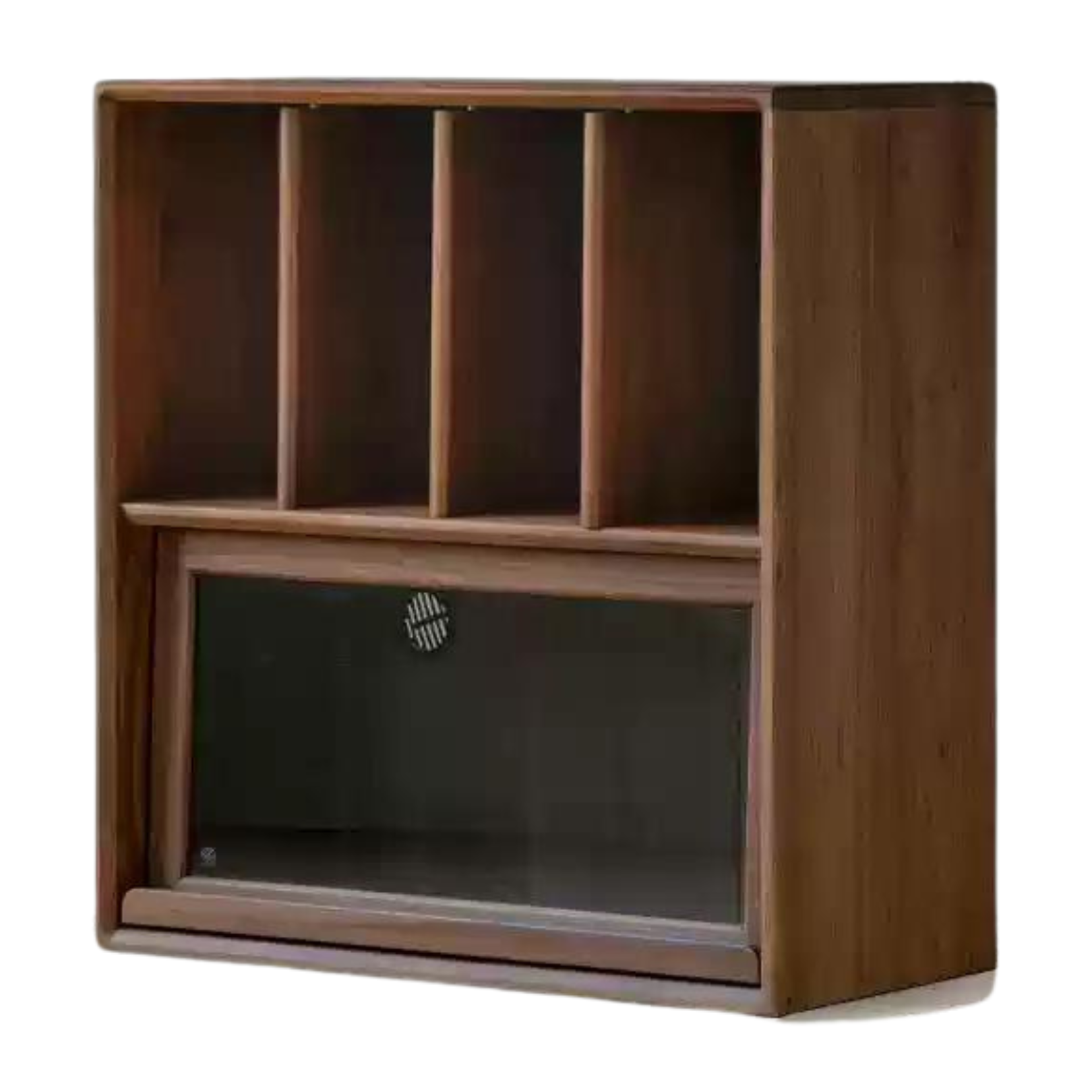 Sandalwood, Oak, Black Walnut, Ash Solid Wood Light Luxury Style Module Bookcase