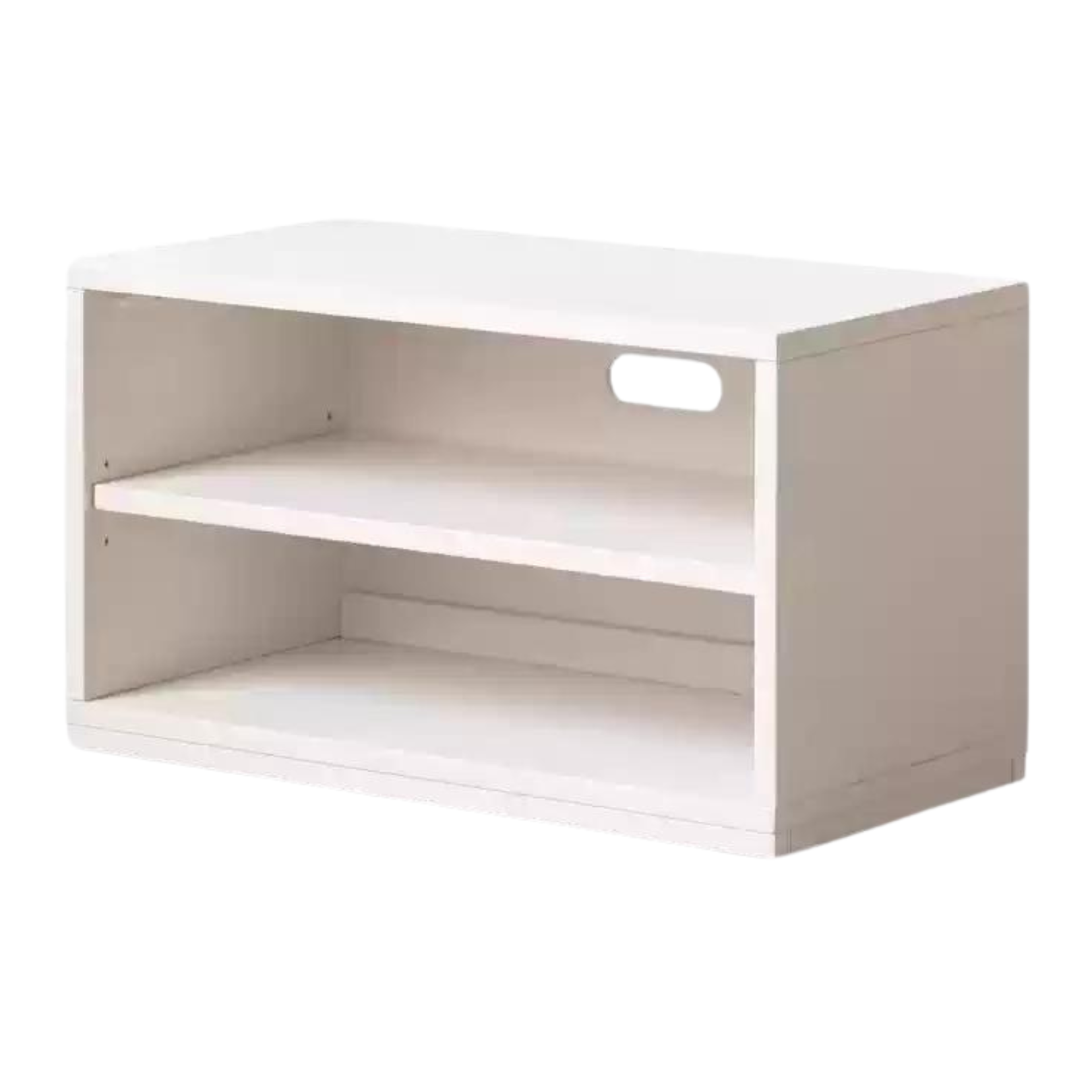 Poplar Solid Wood TV Cabinet Floor Cabinet Cream Style