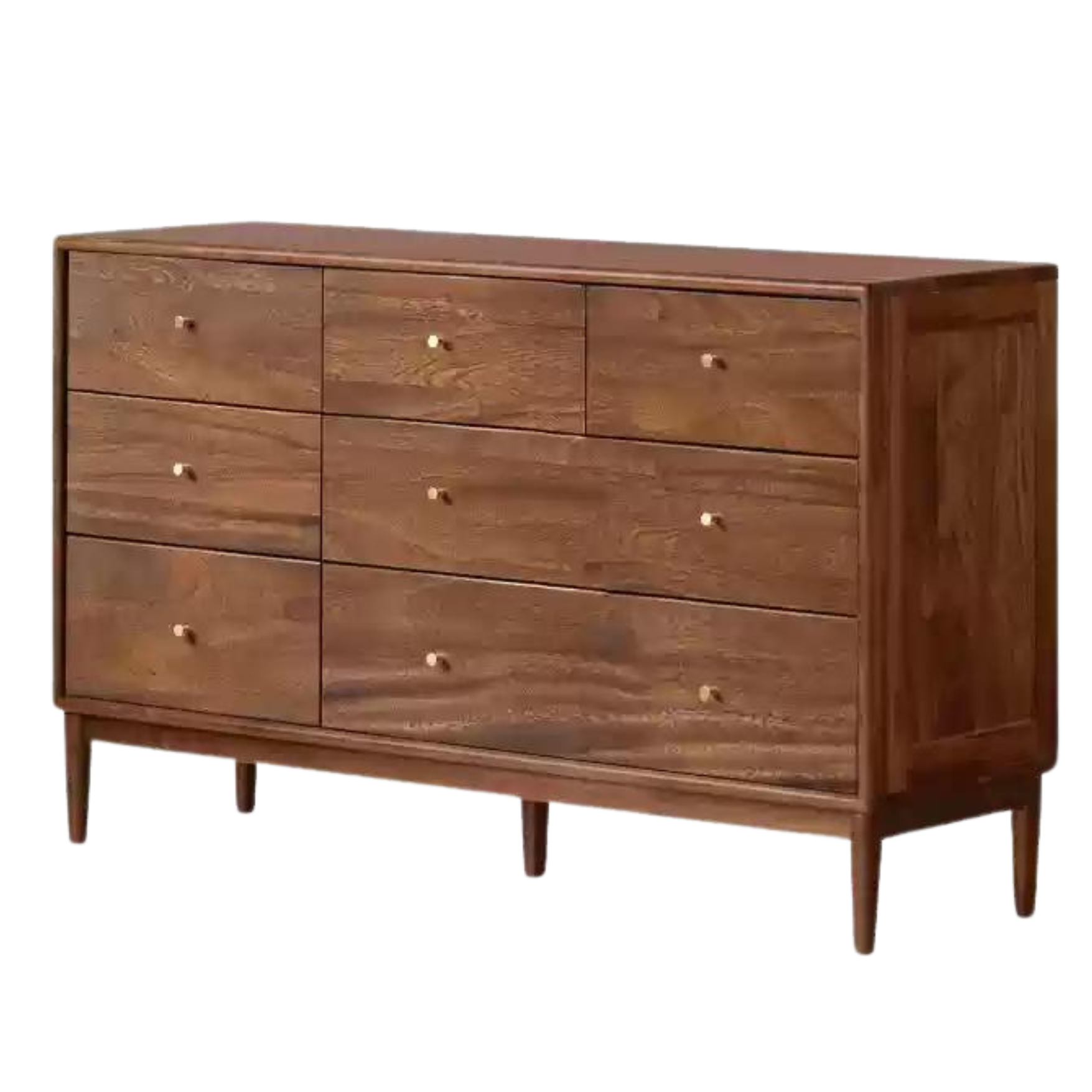 Black Walnut, Oak Solid Wood Drawer, Modern Porch Cabinet