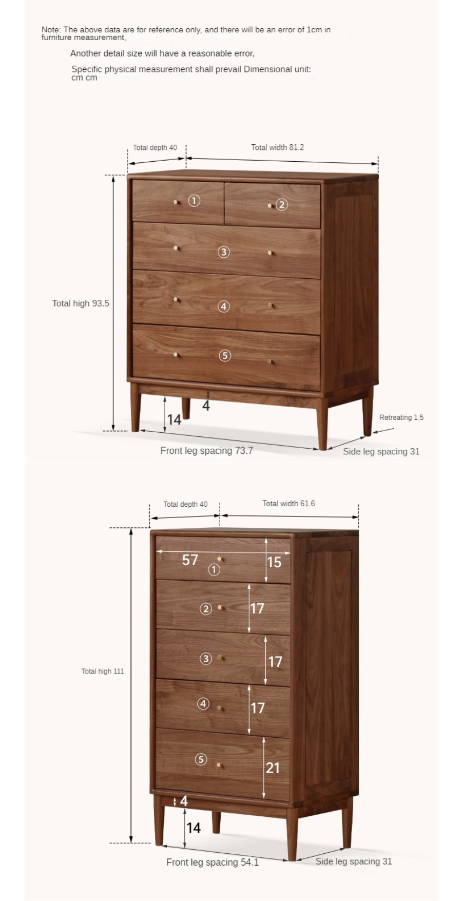 Black Walnut, Oak Solid Wood Drawer, Modern Porch Cabinet