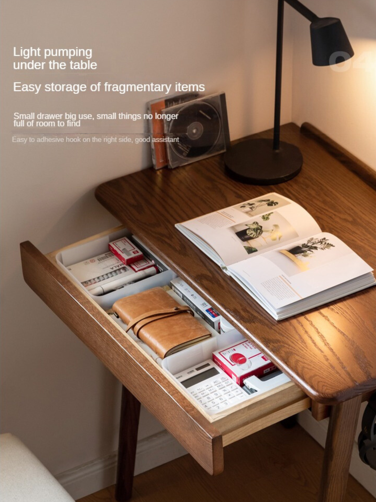 Oak Solid Wood Small Office Desk