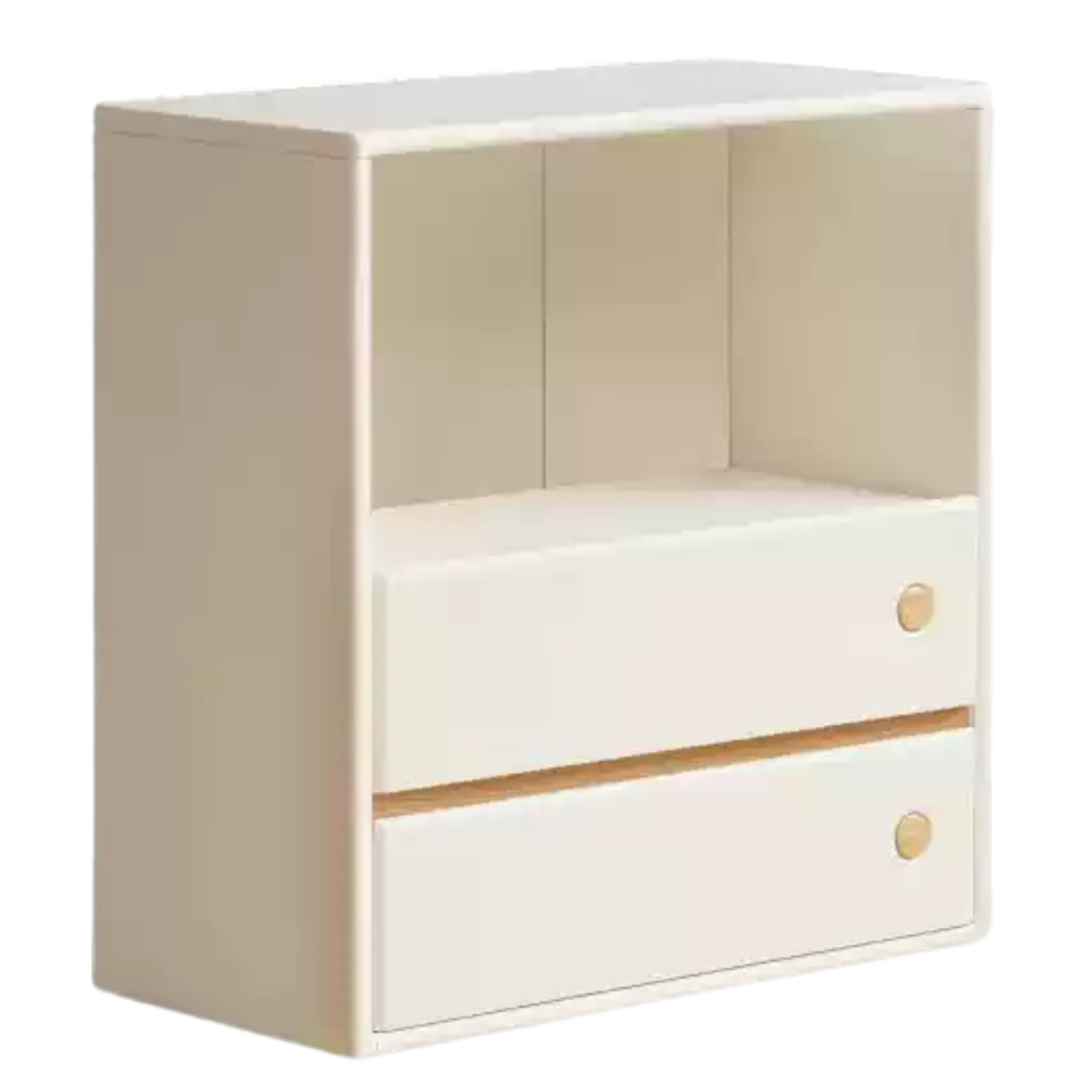 Solid Rubberwood, Poplar Solid Wood Multi-function Bookcase.