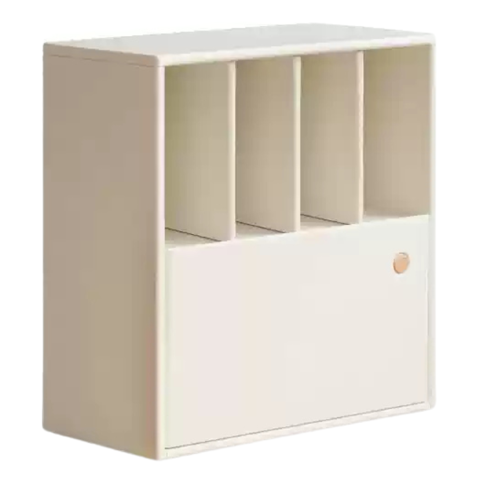 Solid Rubberwood, Poplar Solid Wood Multi-function Bookcase.