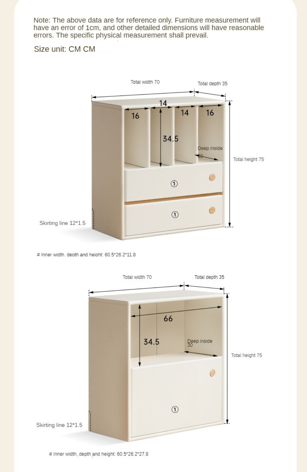 Solid Rubberwood, Poplar Solid Wood Multi-function Bookcase.