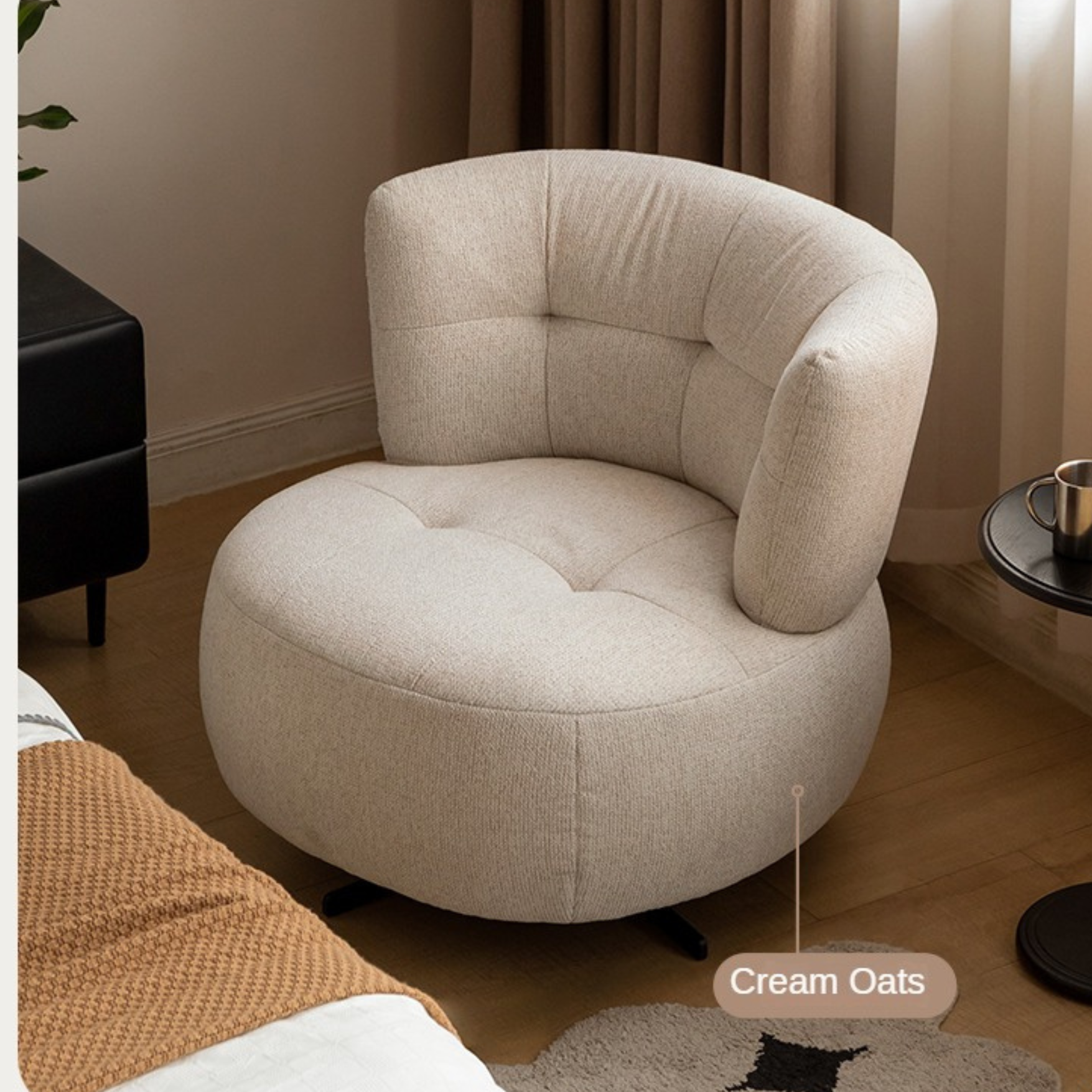 Fabric Modern Simple Single Seat Armchair.