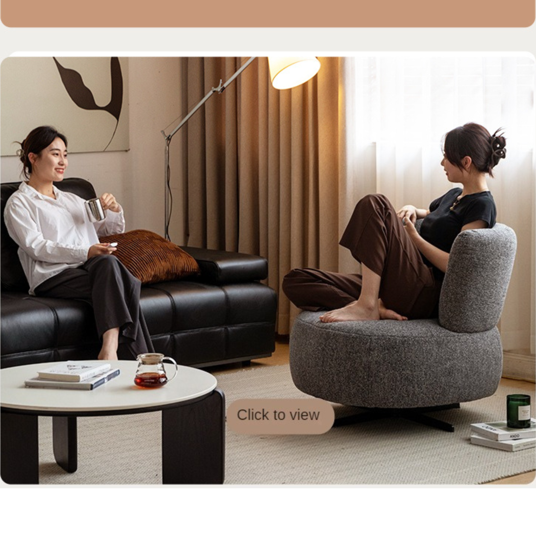 Fabric Modern Simple Single Seat Armchair.