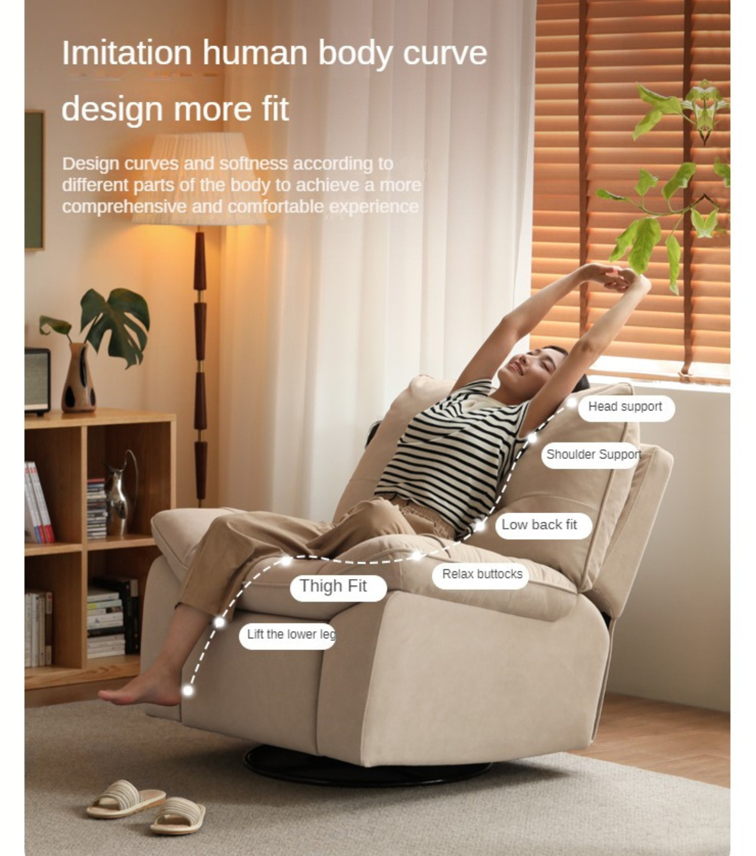 Fabric Recliner Chair Electric.