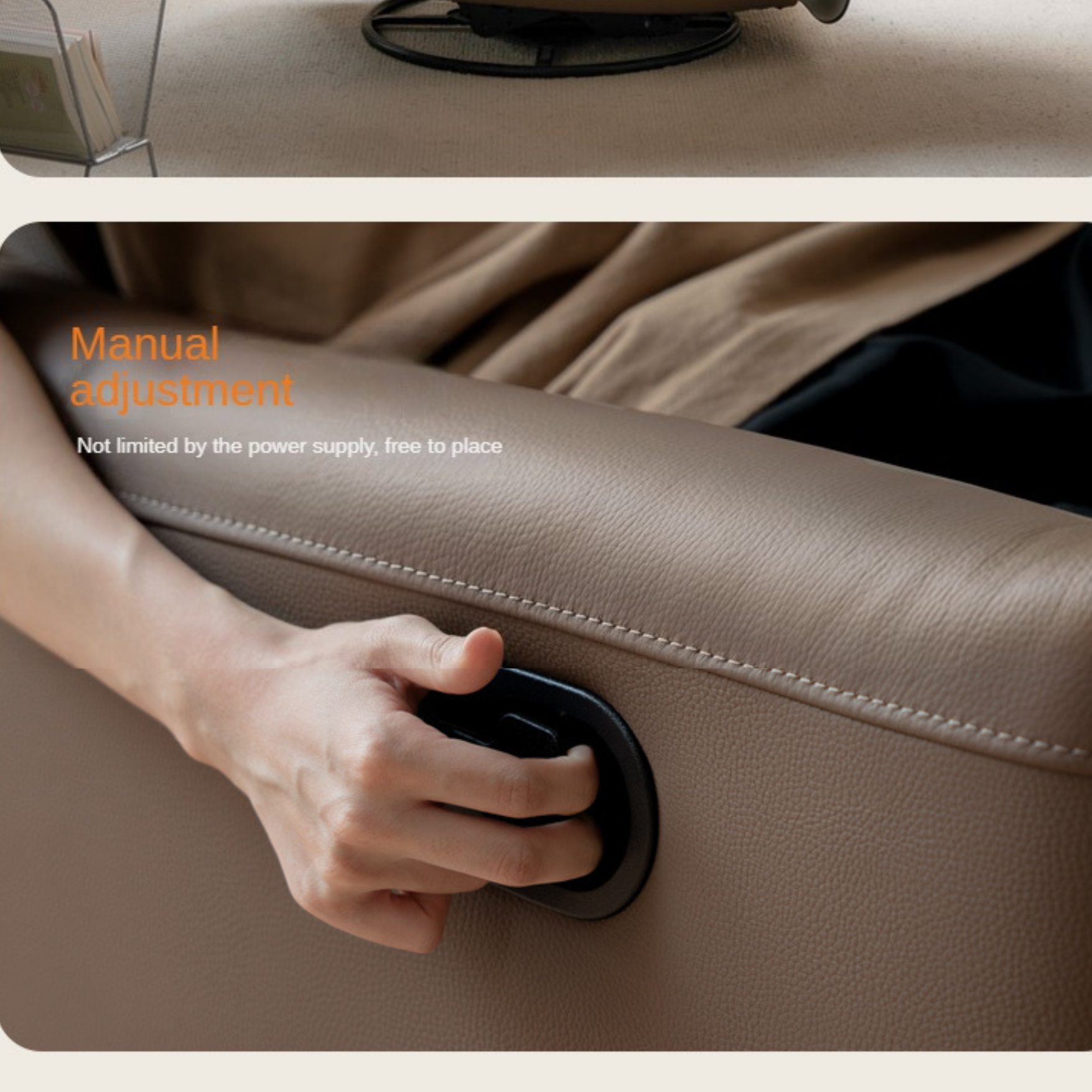 Leather Multifunctional Rotating Single Chair