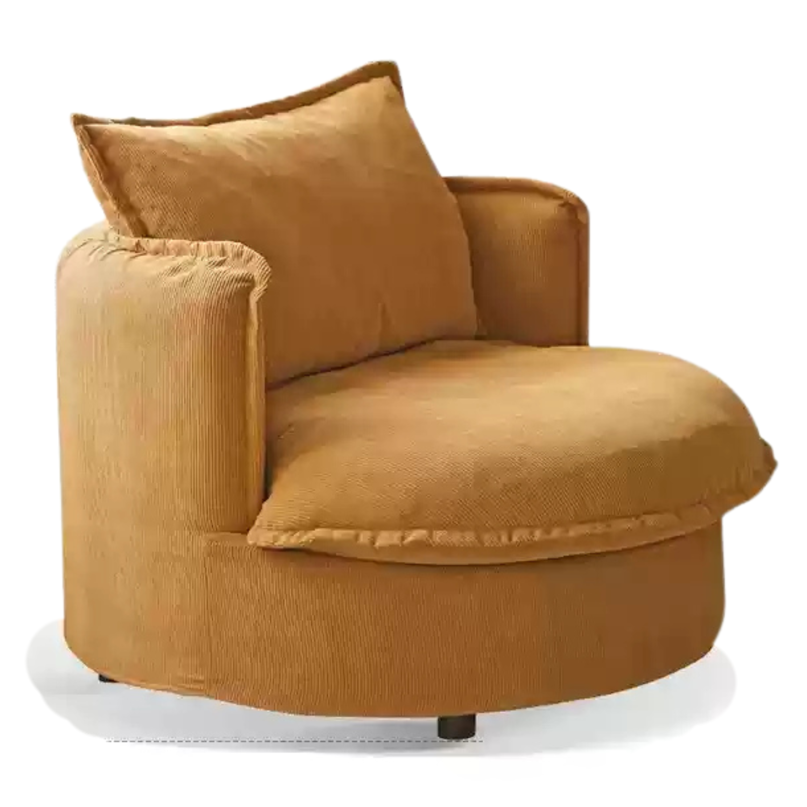 Fabric Round Rotatable Single Chair