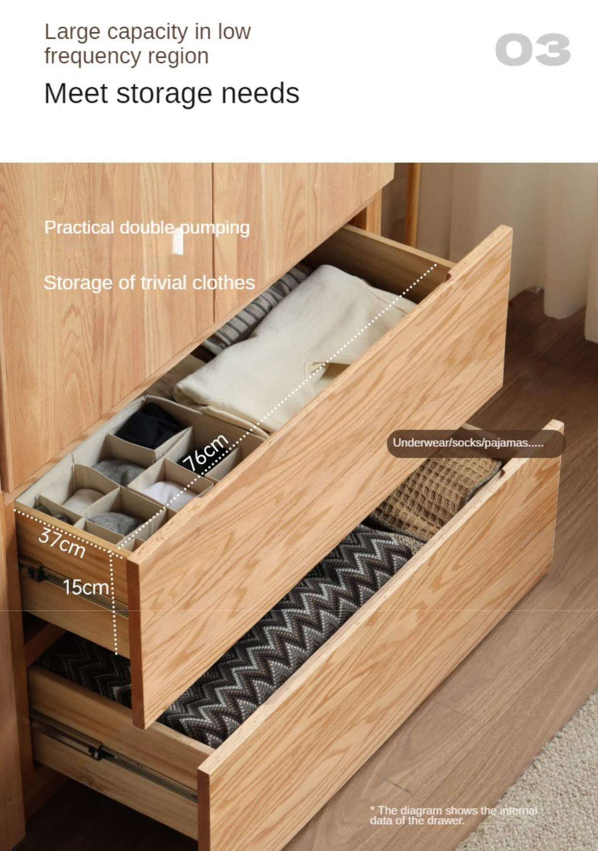 Oak, Ash Solid Wood Sectional Wardrobe.