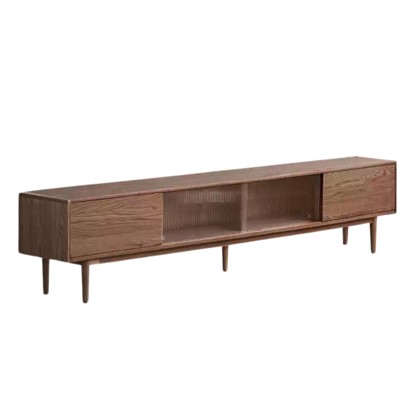 Oak Solid Wood Modern Simple Floor TV Cabinet.