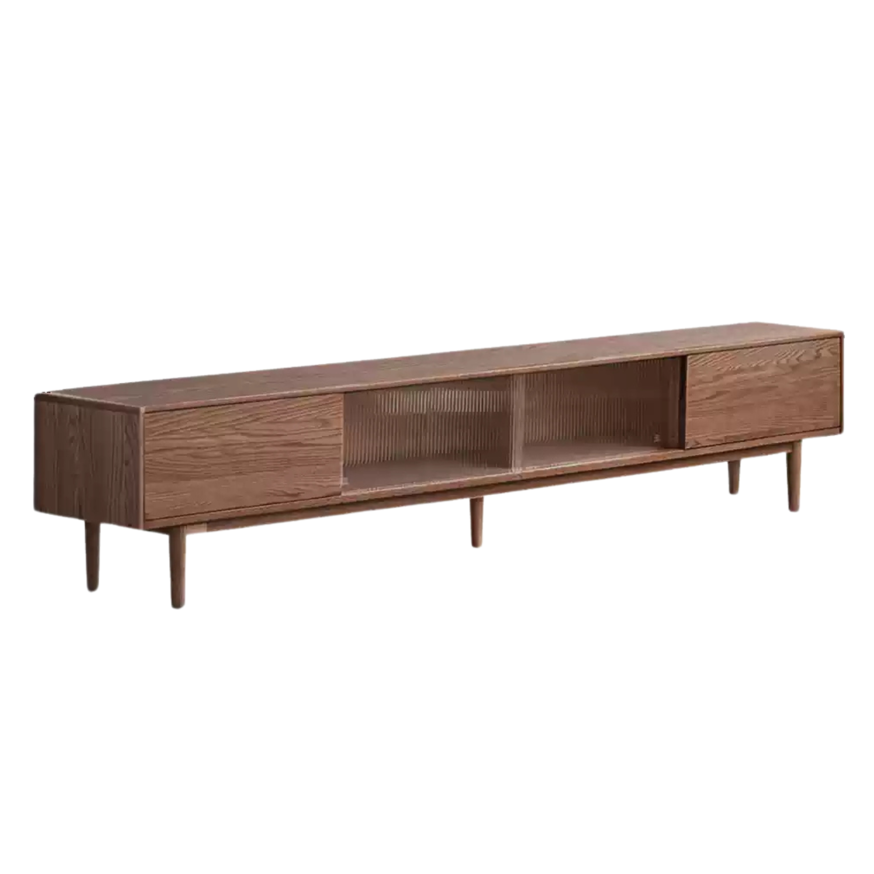 Oak Solid Wood Modern Simple Floor TV Cabinet.