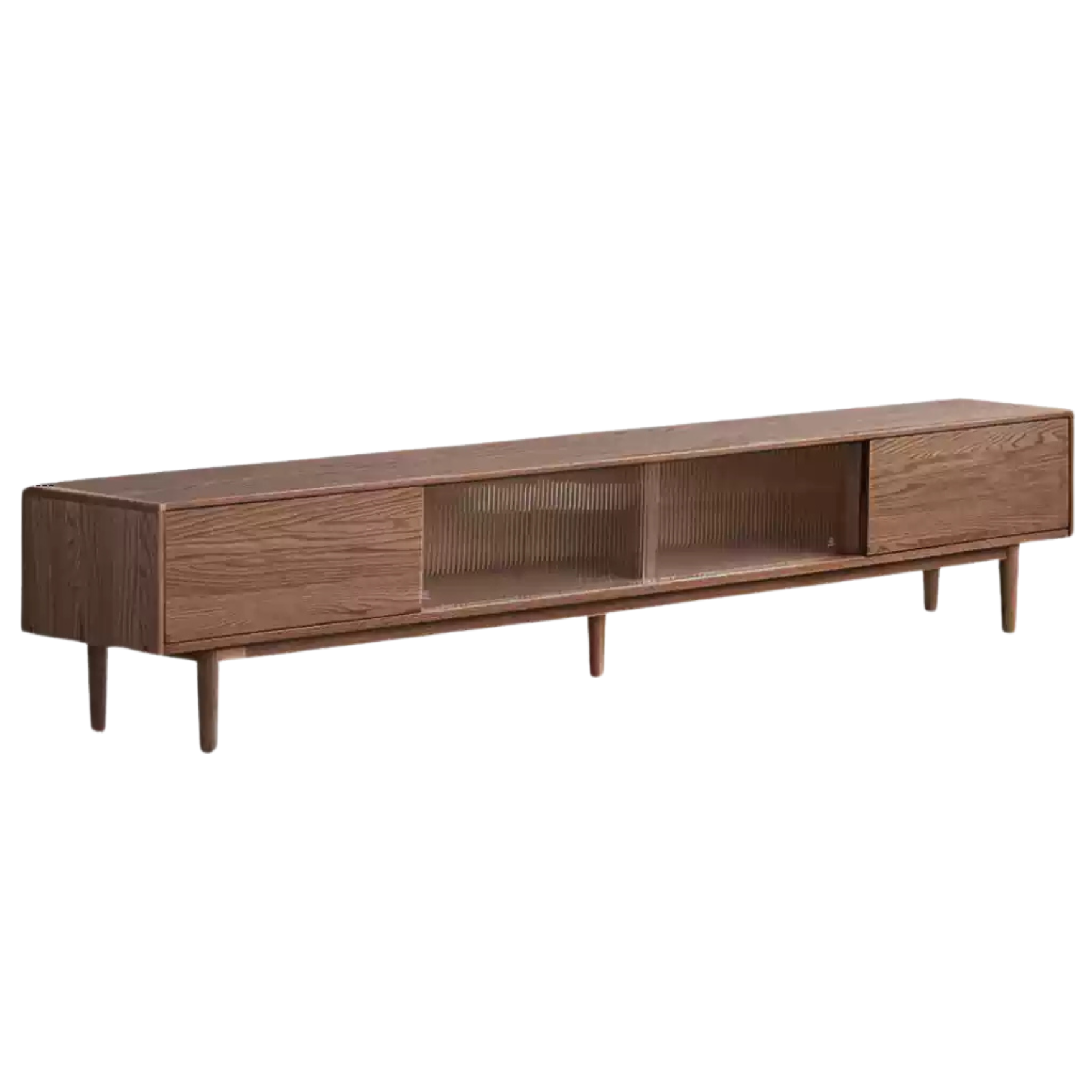 Oak Solid Wood Modern Simple Floor TV Cabinet.