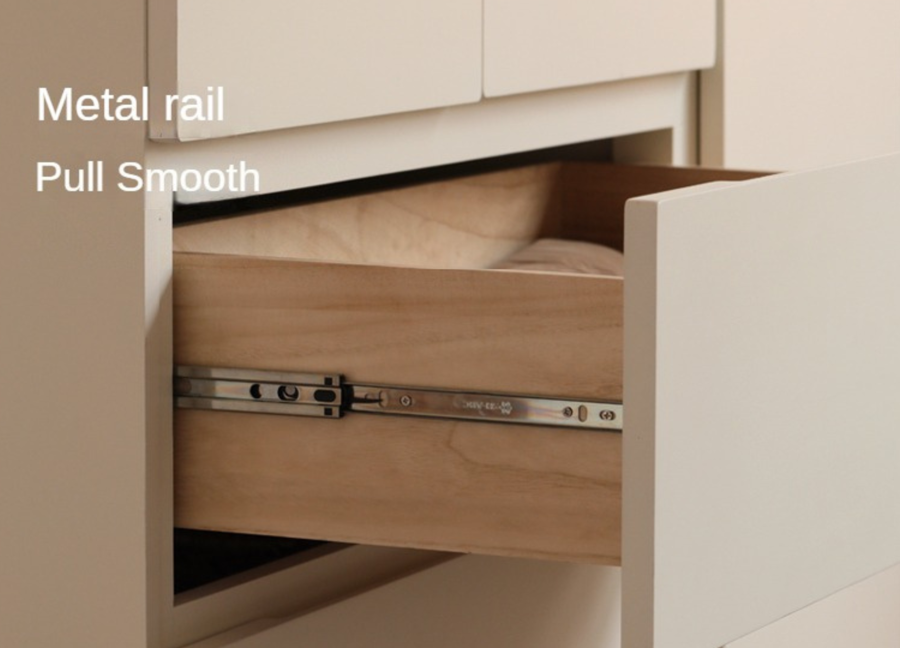 Pine, Oak Solid Wood Sectional Large Wardrobe Cream Style.
