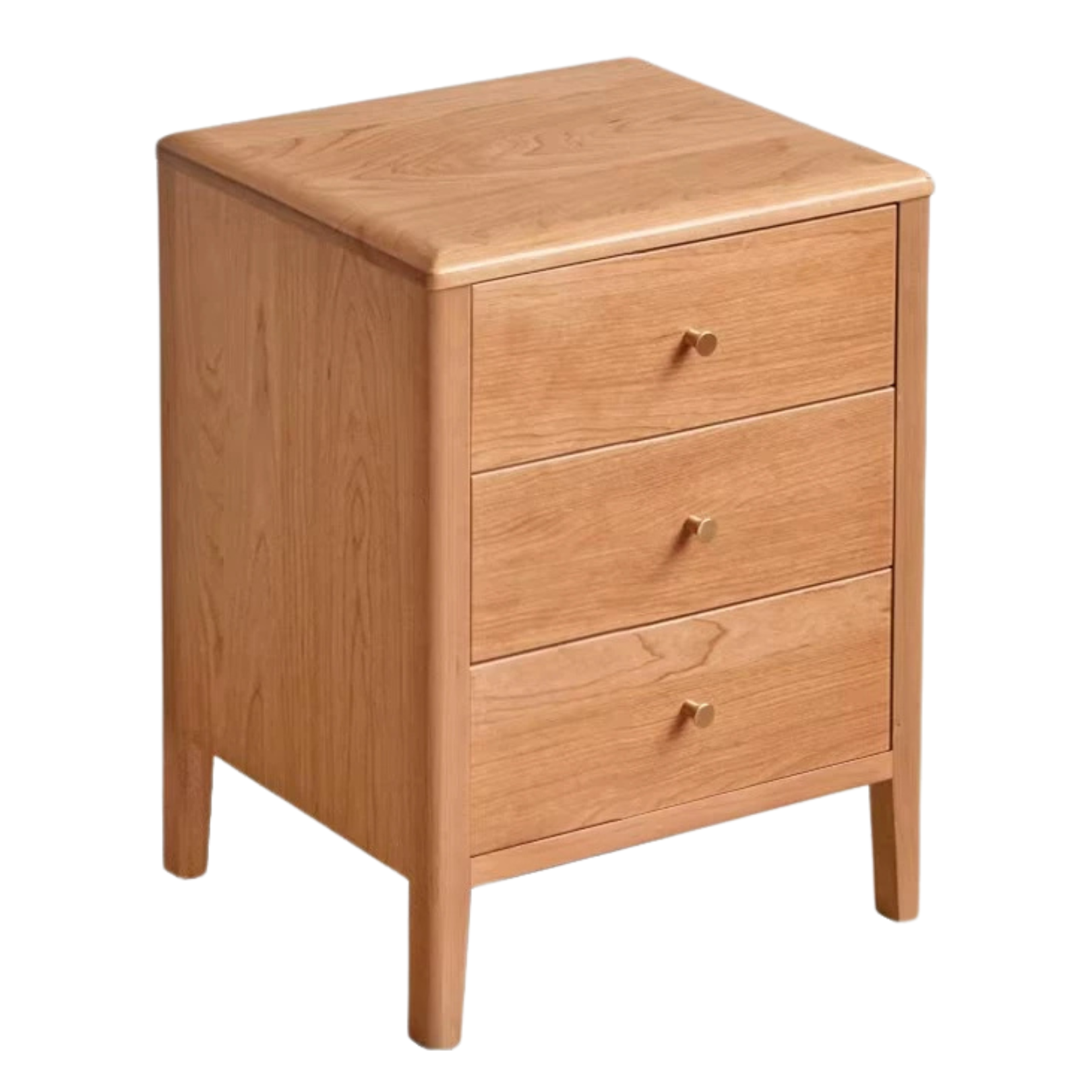 Black Walnut, Oak, Rubberwood Cherry Solid Wood Nightstand