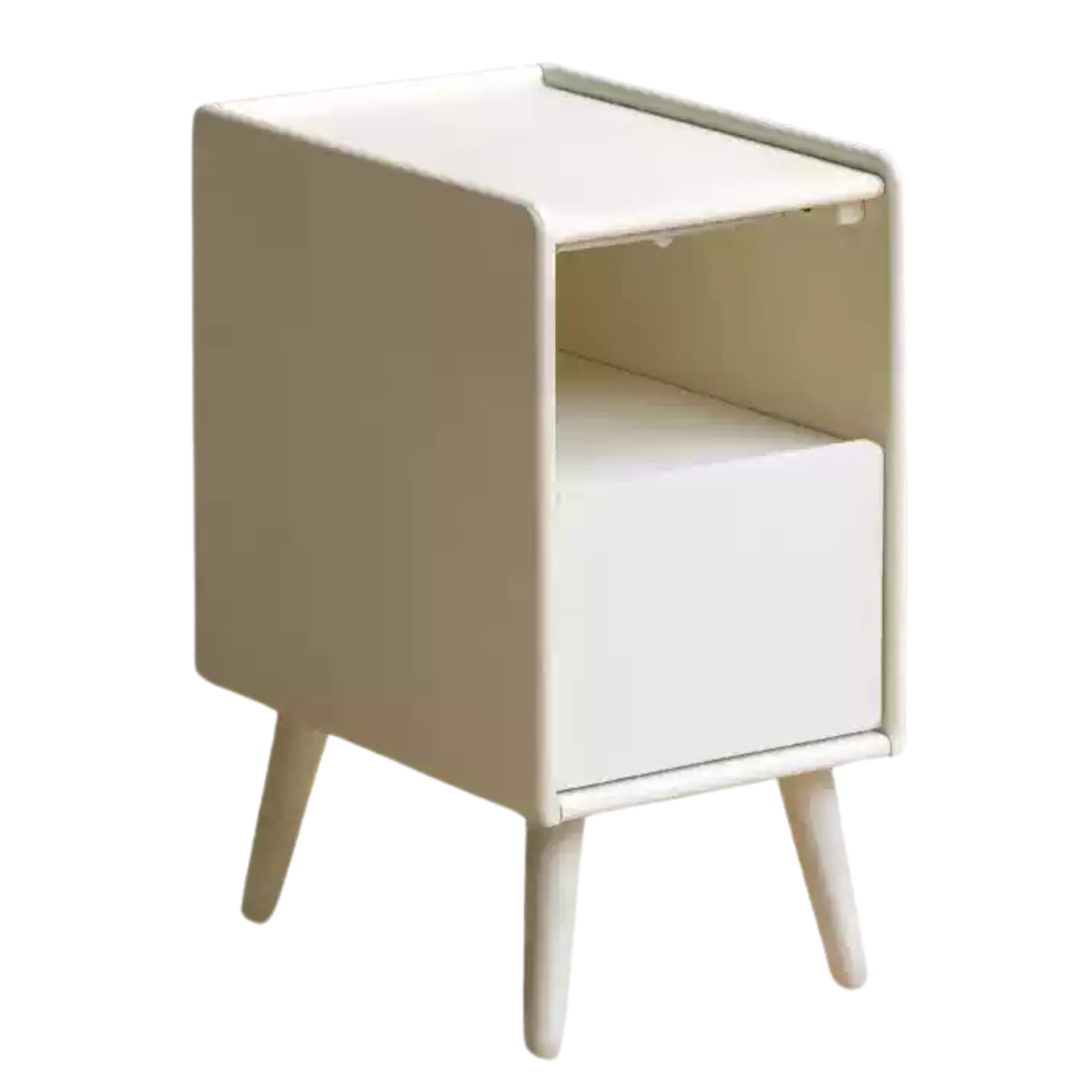 Solid Rubberwood Nightstand.