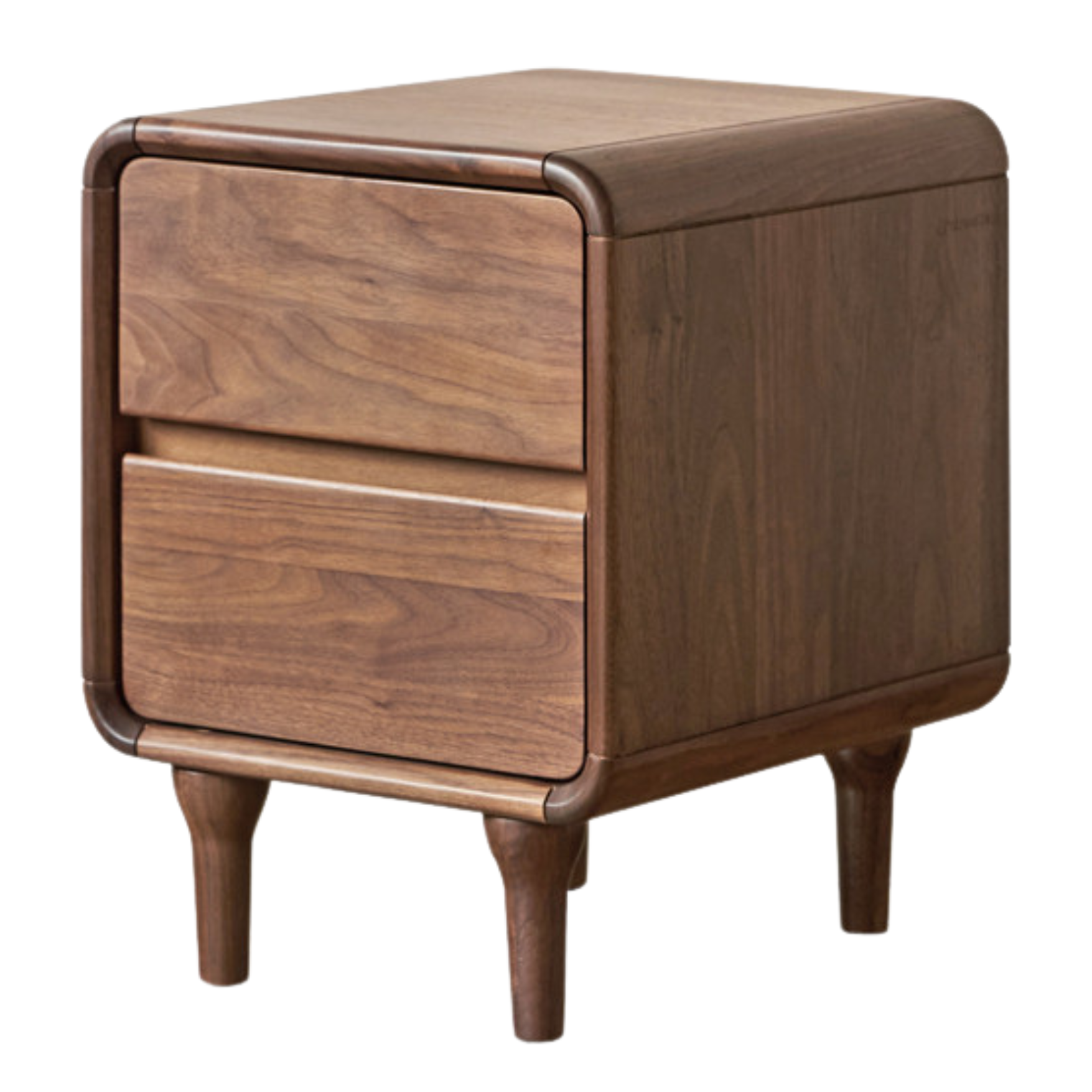 Black Walnut, Catalpa, Sandalwood Solid Wood Minimalist Nightstand