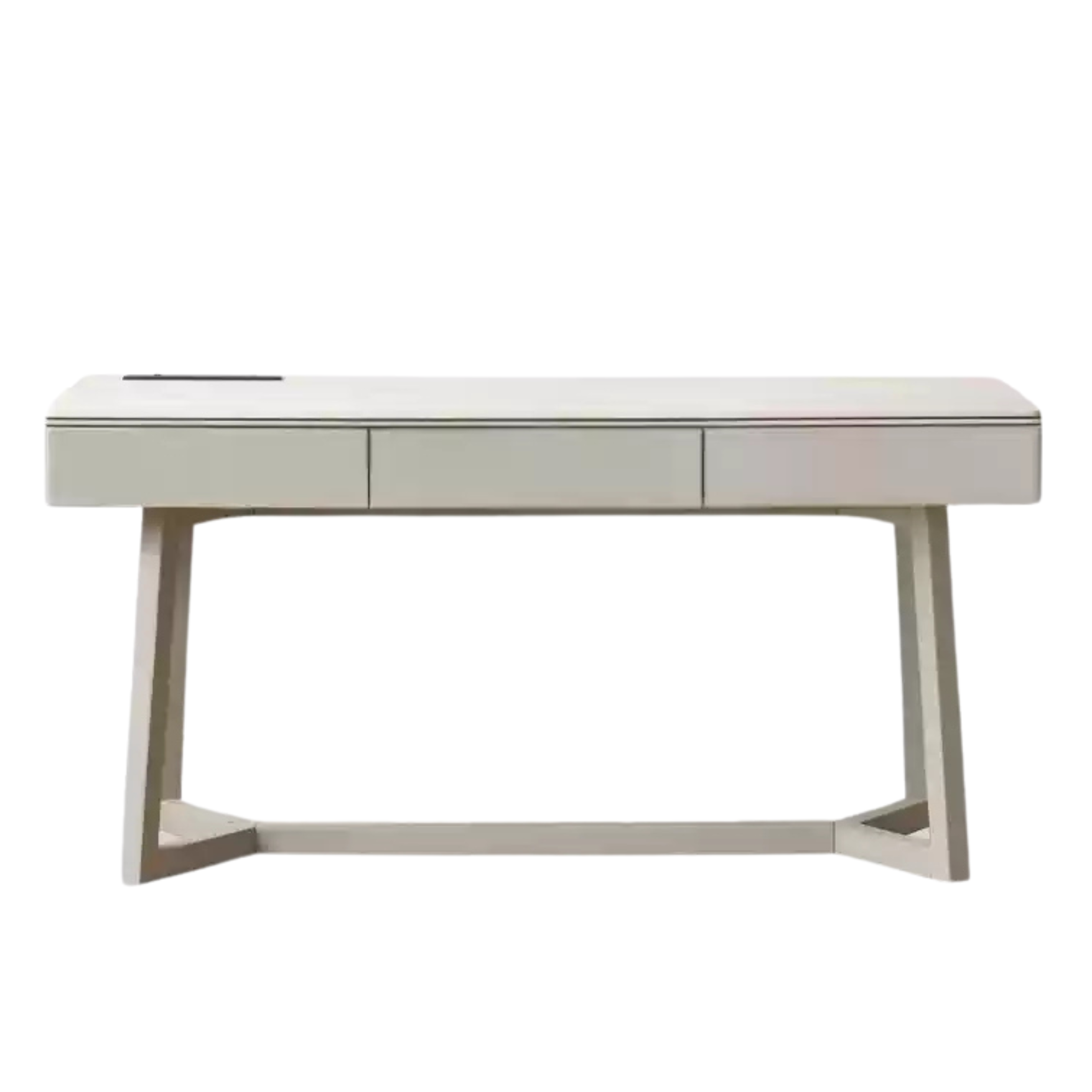 Oak, Poplar Solid Wood Slate Warm Elegant Desk With Drawer