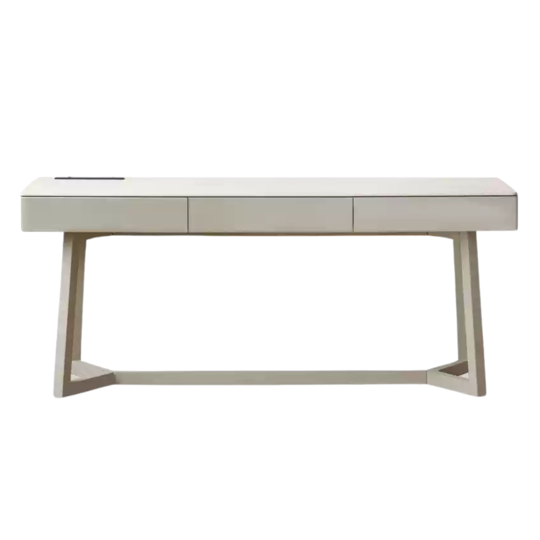 Oak, Poplar Solid Wood Slate Warm Elegant Desk With Drawer