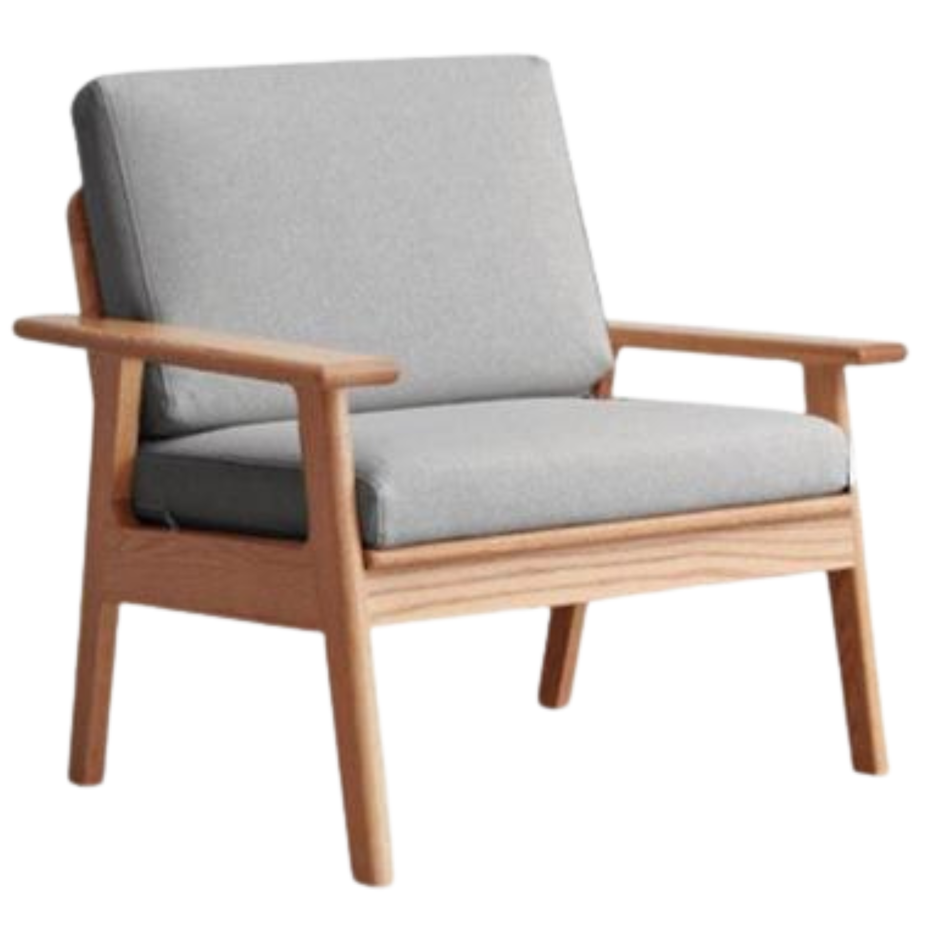 Oak Solid Wood Japanese-style Fabric Sofa