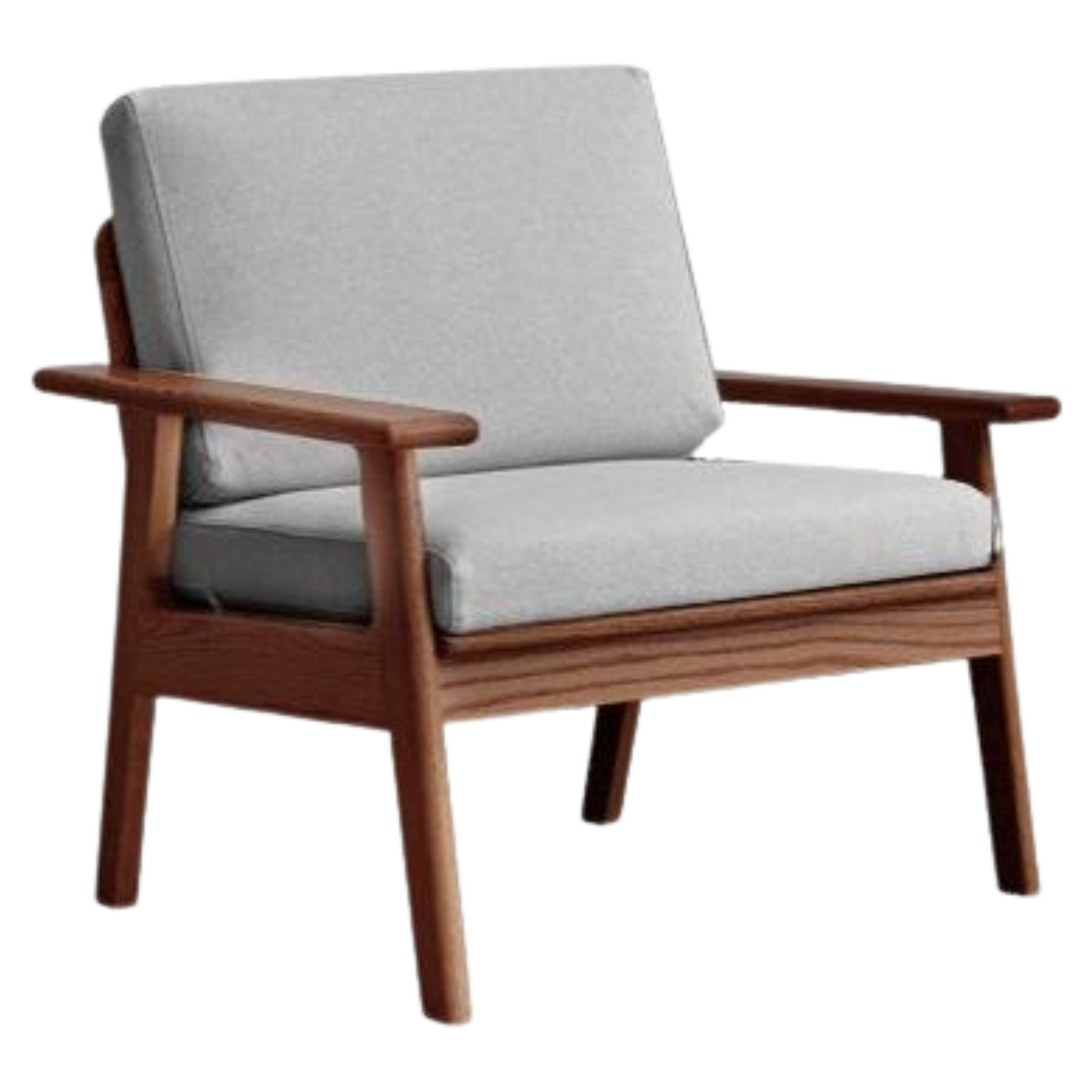 Oak Solid Wood Japanese-style Fabric Sofa