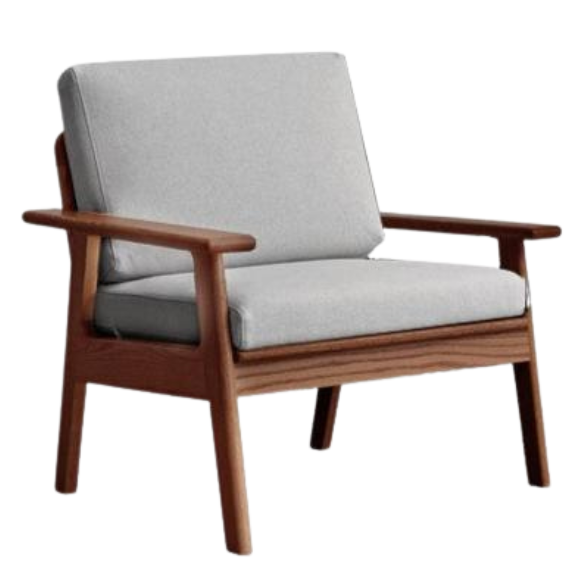 Oak Solid Wood Japanese-style Fabric Sofa