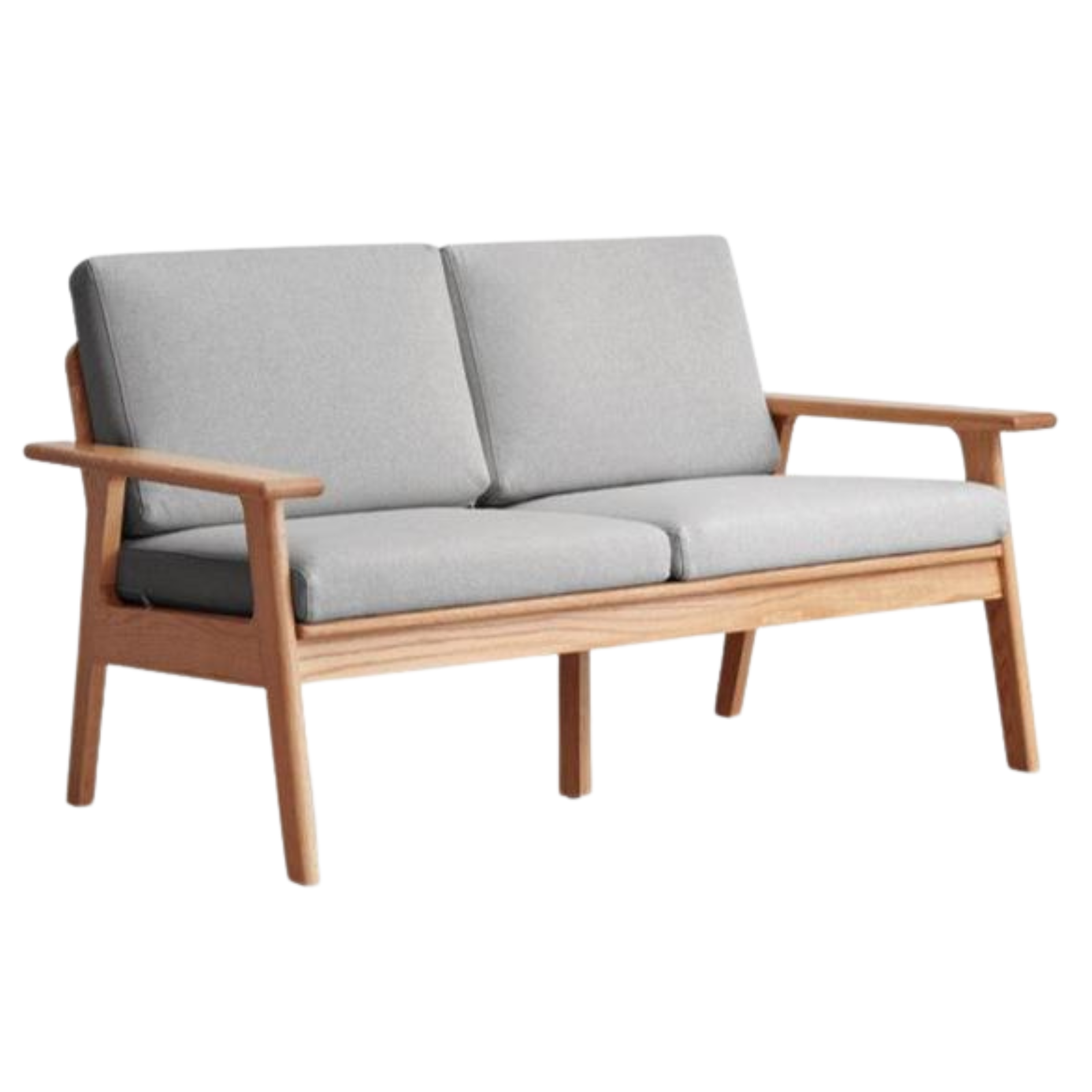 Oak Solid Wood Japanese-style Fabric Sofa