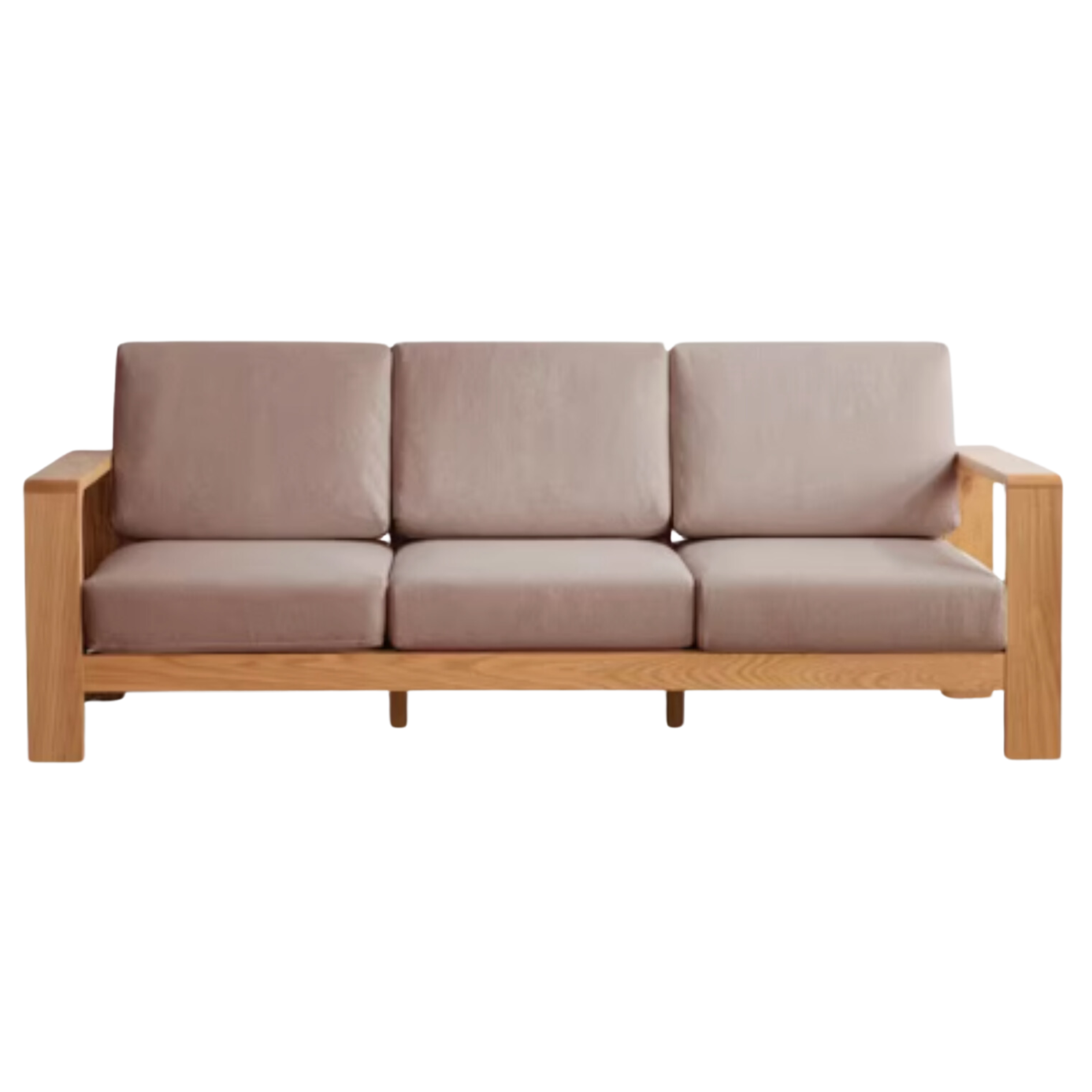 Oak, Poplar, Rubberwood, Beech Solid Wood Modern Fabric Sofa.