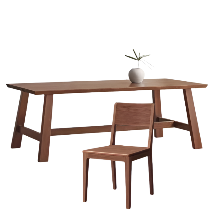 Ash Solid Wood Long Dining Table