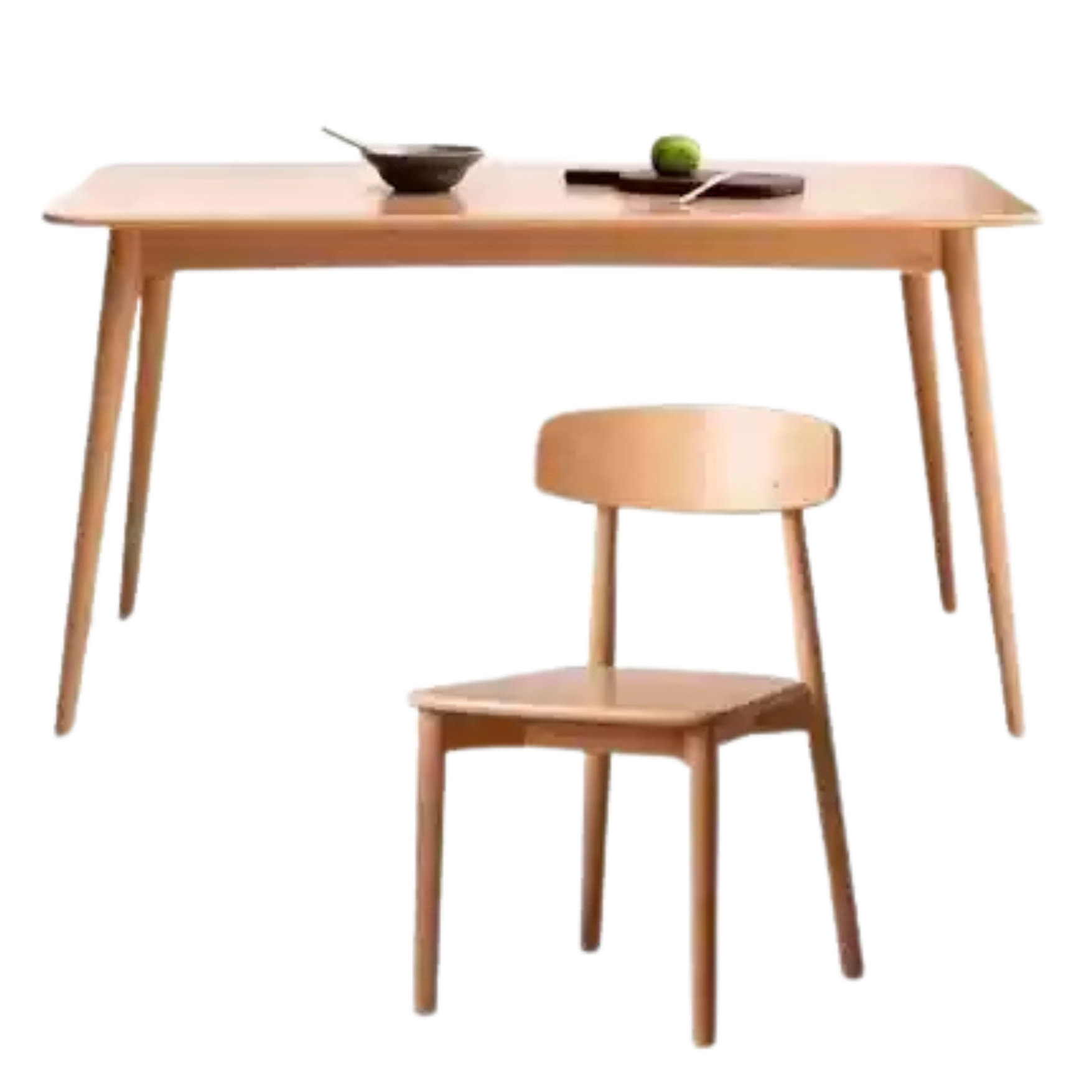 Beech Solid Wood Modern Dining Table