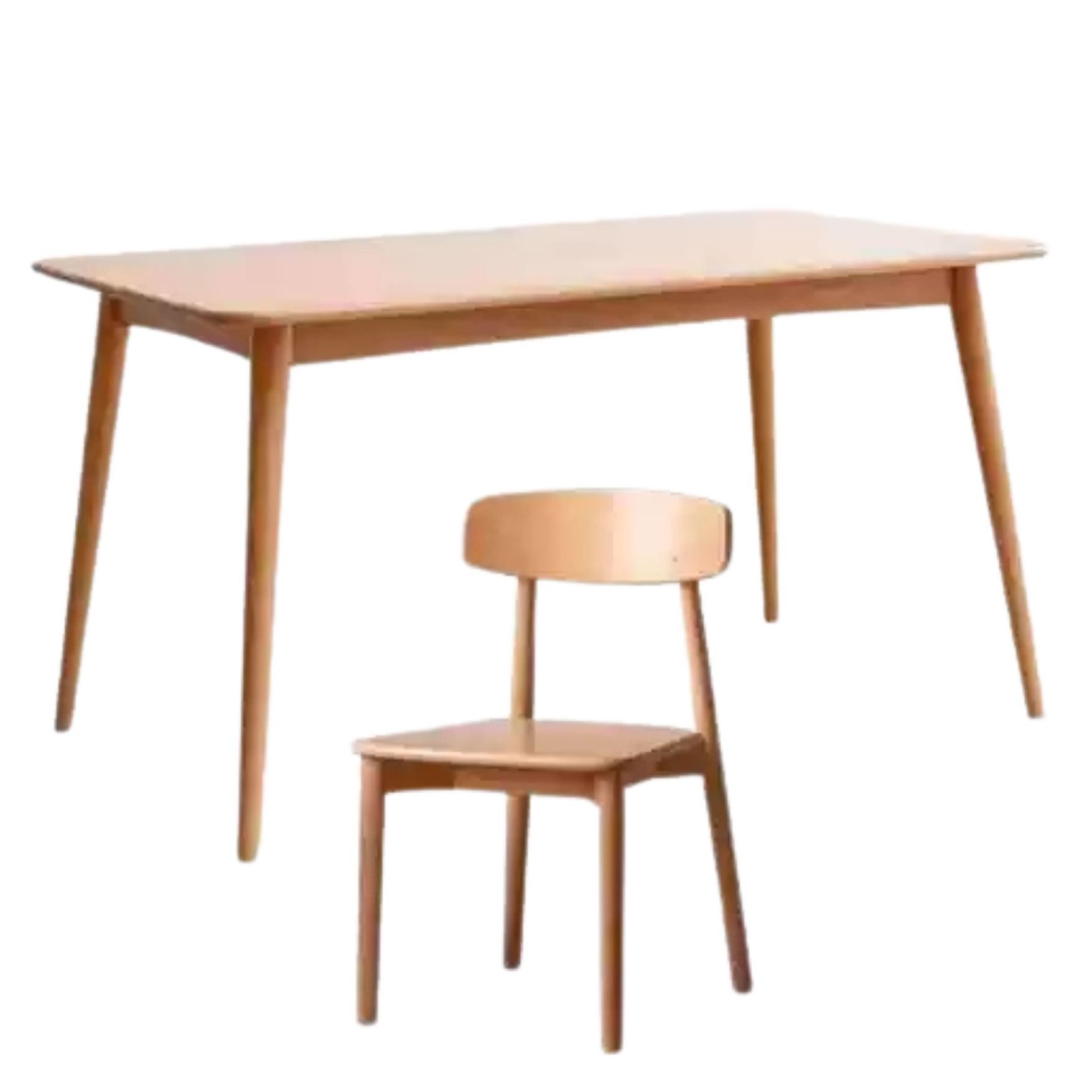 Beech Solid Wood Modern Dining Table