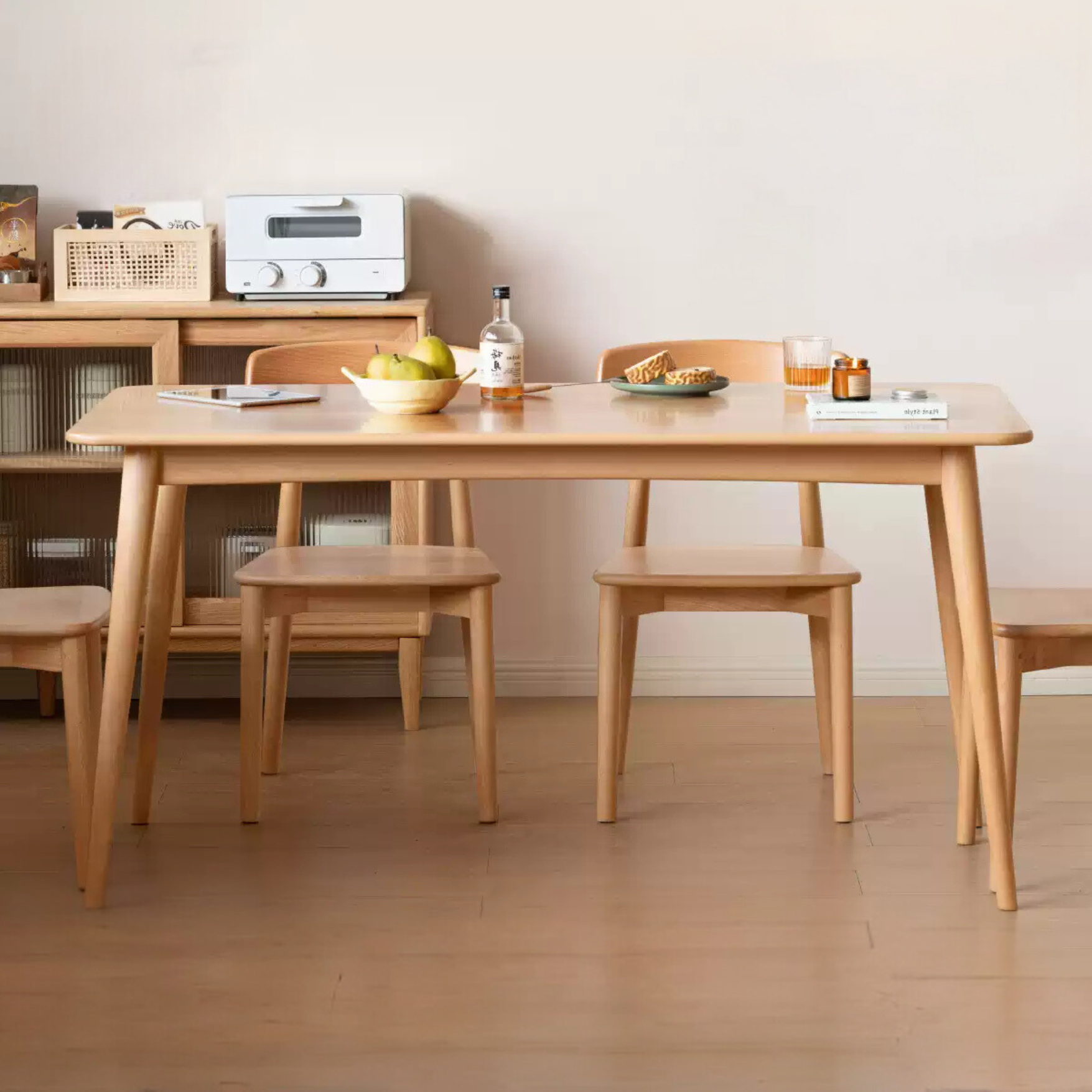 Beech Solid Wood Modern Dining Table