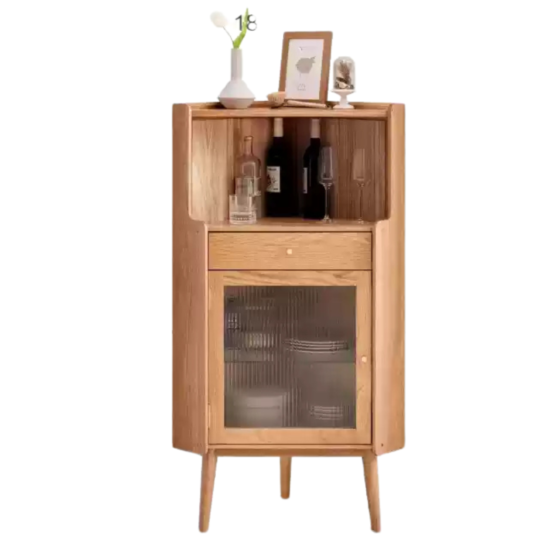 Oak Solid Wood Corner Sideboard