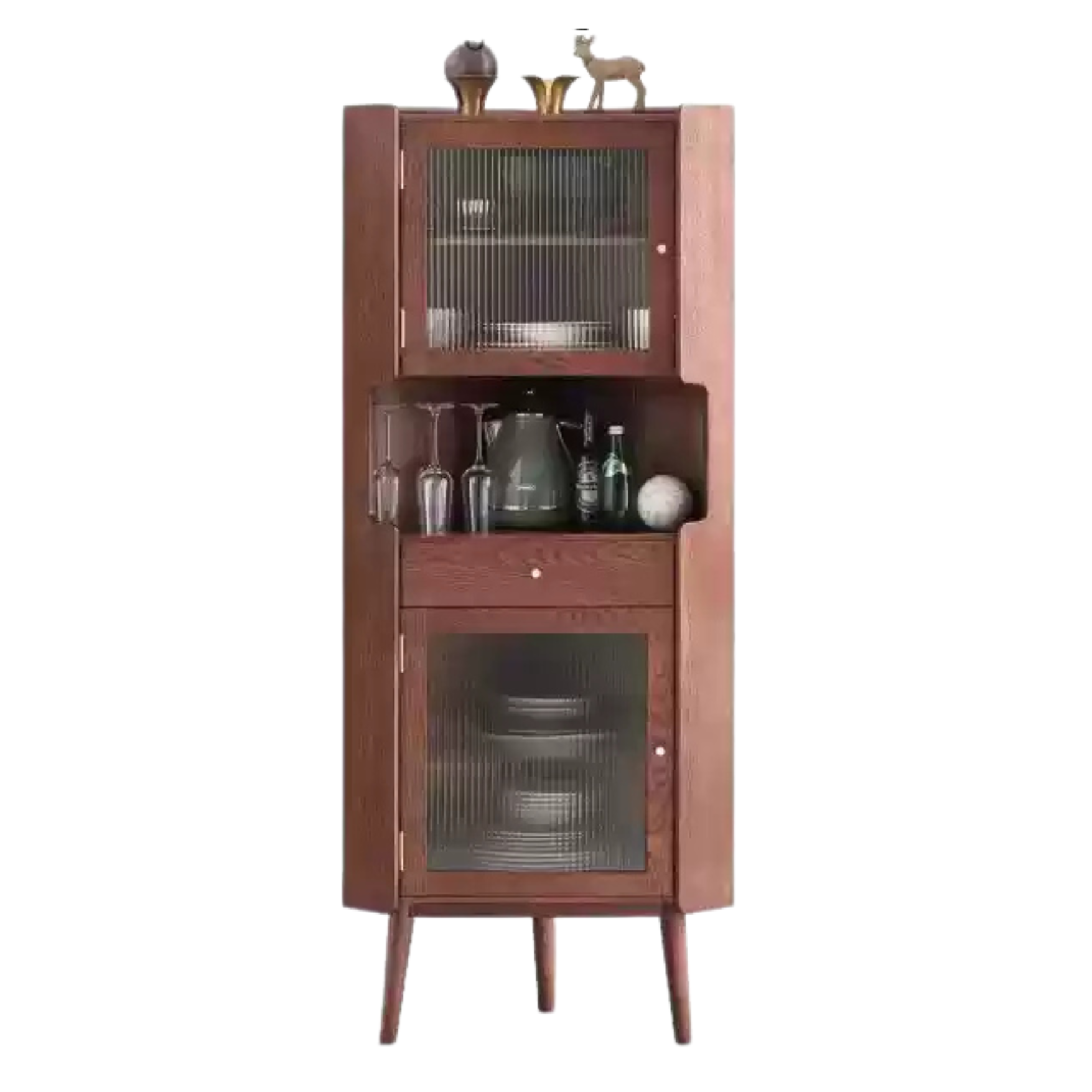 Oak Solid Wood Corner Sideboard