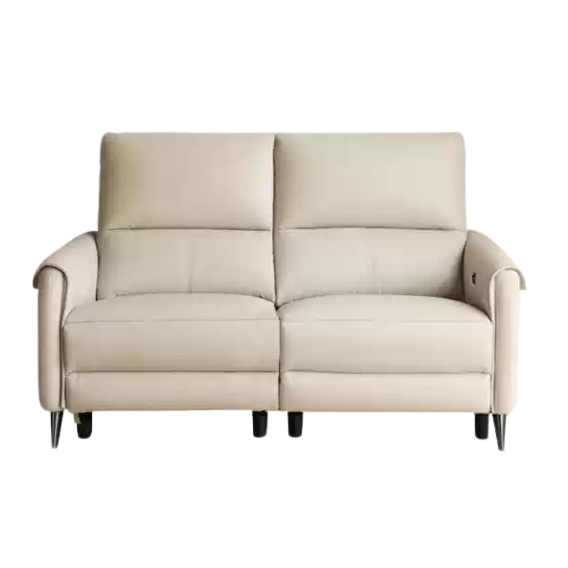 Leather Sofa Multifunctional Telescopic Electric Sofa.