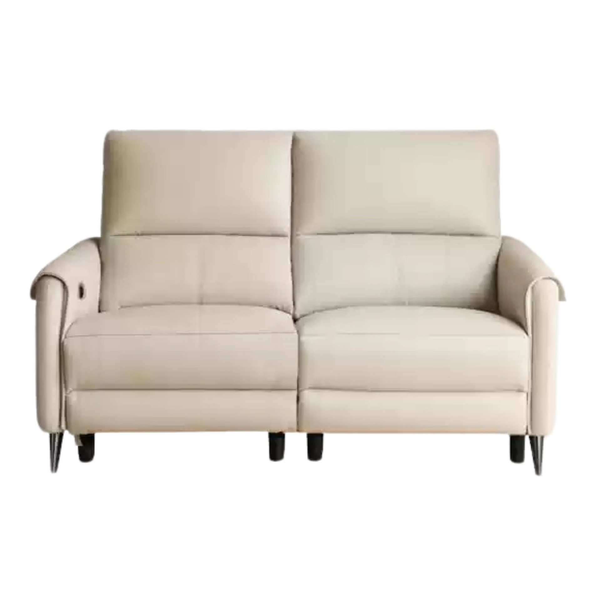 Leather Sofa Multifunctional Telescopic Electric Sofa.