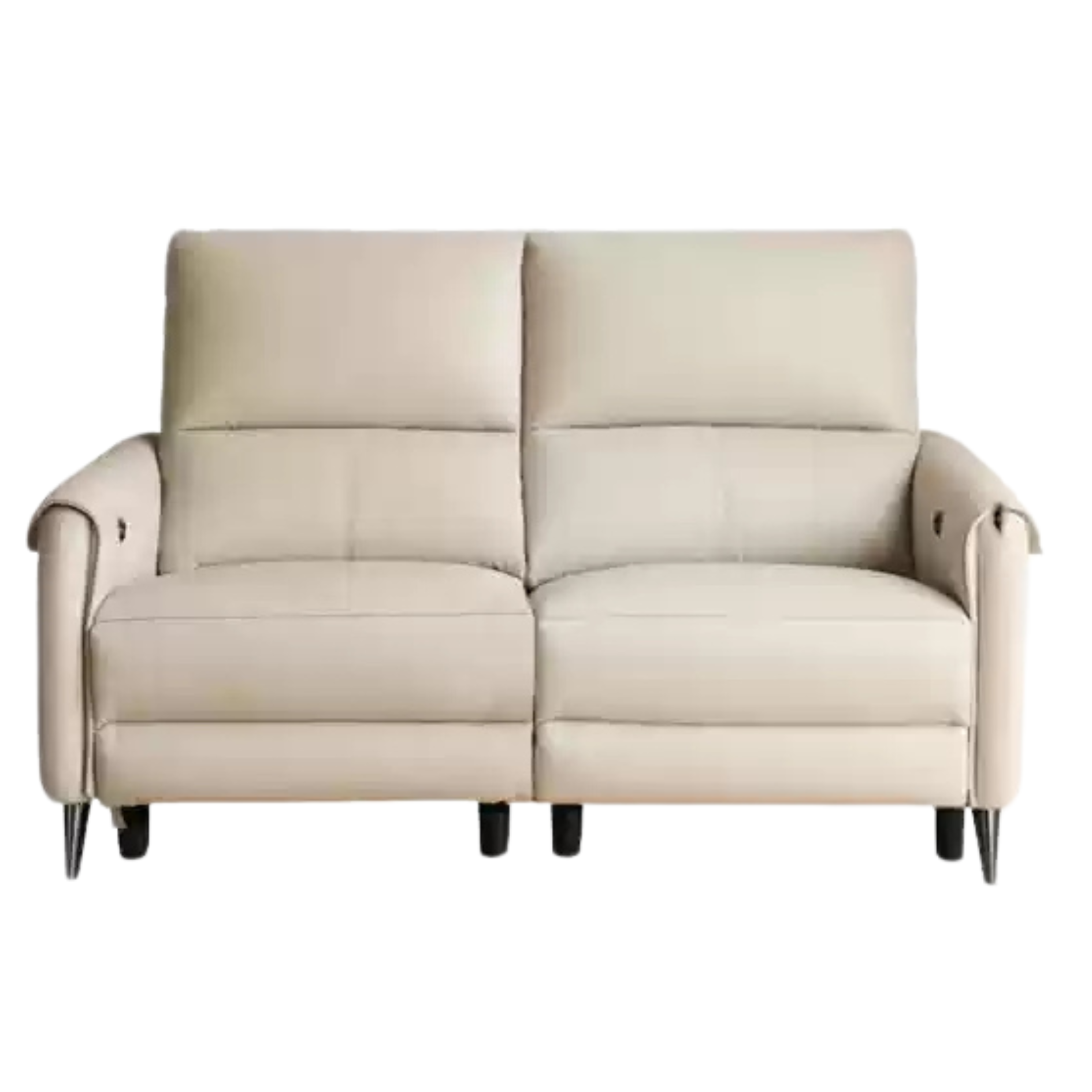 Leather Sofa Multifunctional Telescopic Electric Sofa.