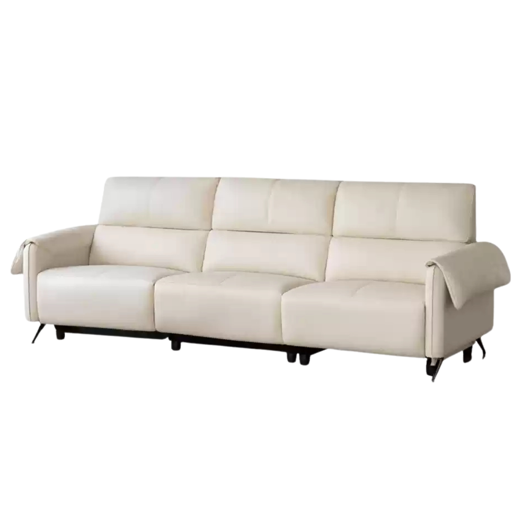 Leather Telescopic Electric Sofa Modern.