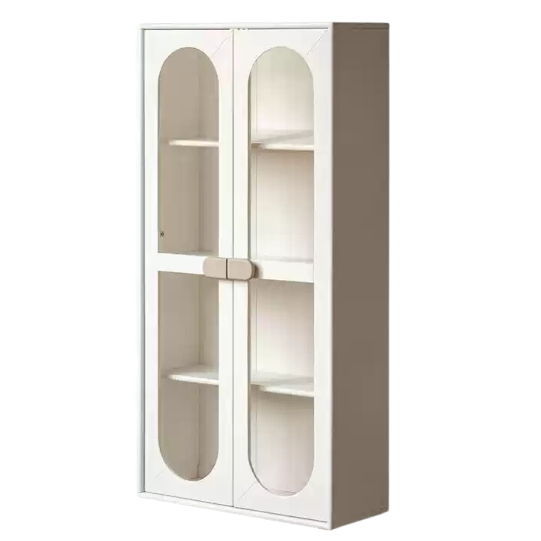 Rubber Solid Wood Children's Cream Style Сombination Bookshelf
