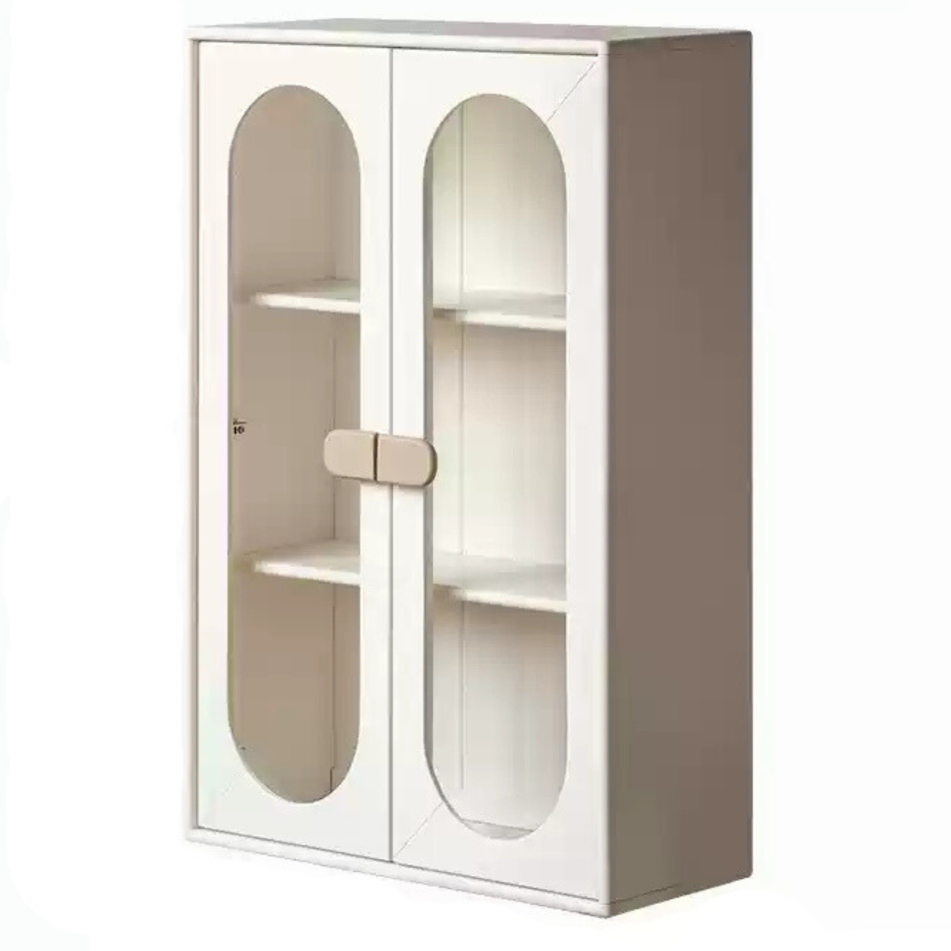 Rubber Solid Wood Children's Cream Style Сombination Bookshelf