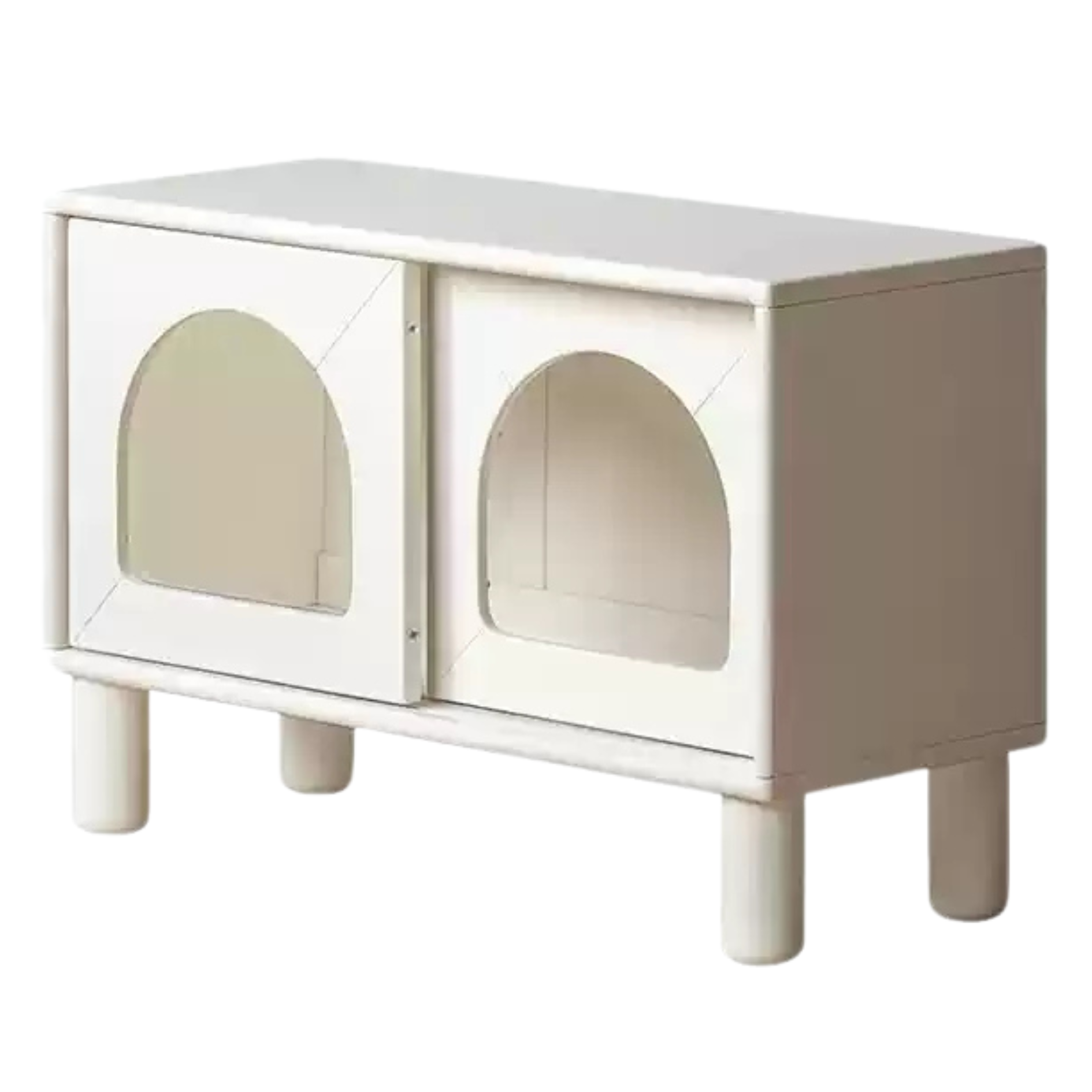 Rubber Solid Wood Children's Cream Style Сombination Bookshelf